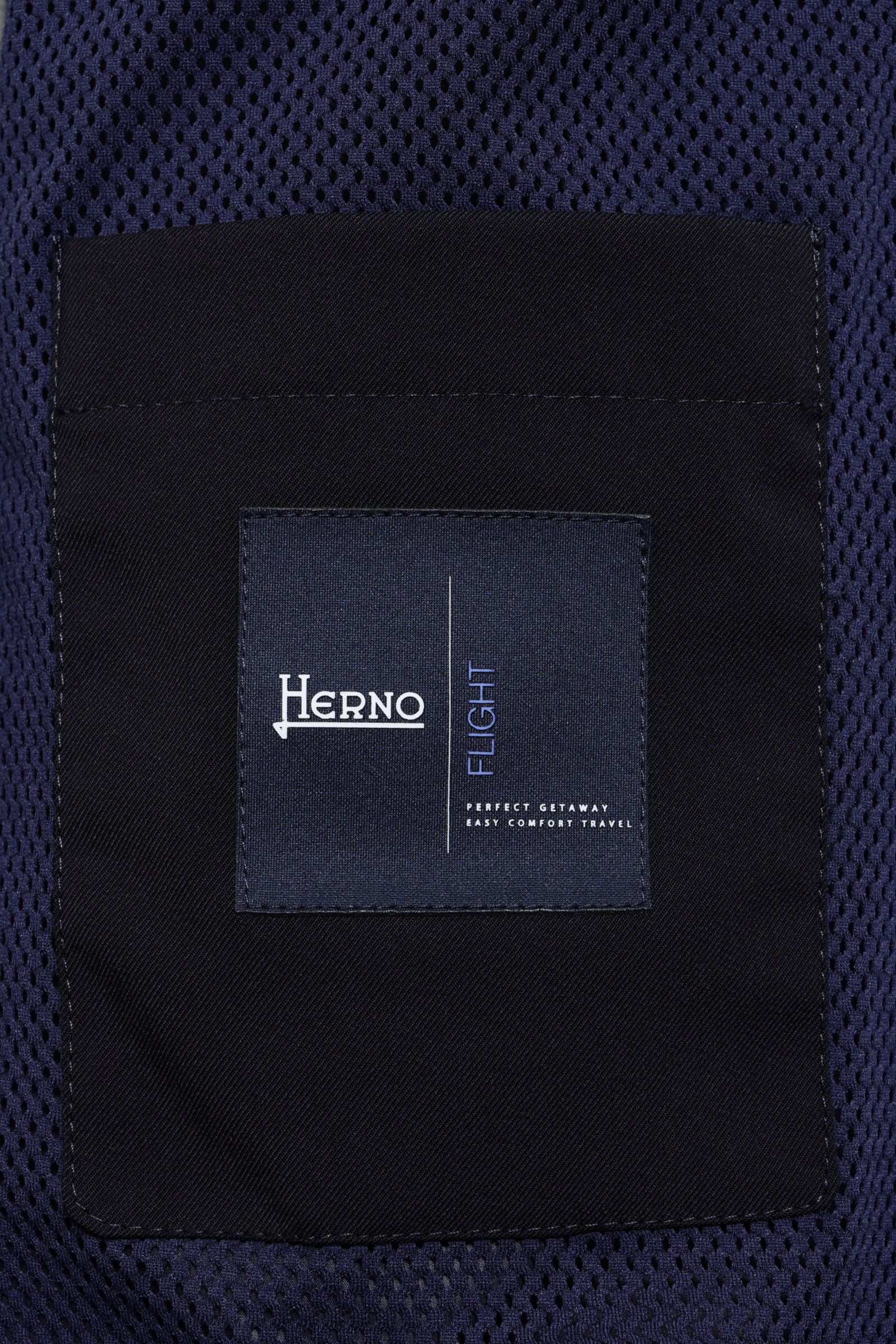 HERNO FLIGHT  テクノストレッチ  フーデッド 3B ジャケット / ネイビー 9210