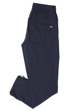 LIGHT NYLON STRETCH 1プリーツ テーパード シャーリングパンツ / ブラック 9300