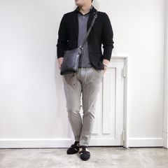 Giab'sArchivio リネンキャンバスパンツを使用した夏ジャケコーデ