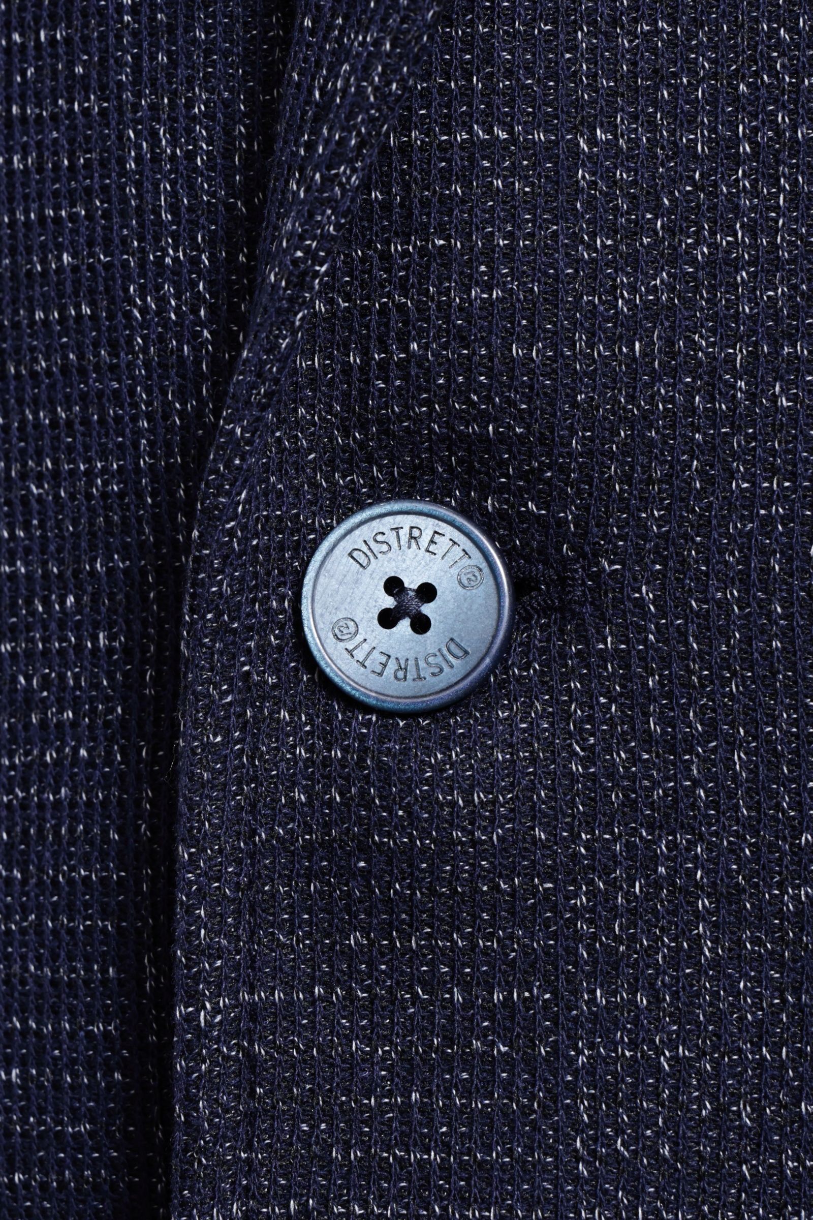 ストレッチ ジャージ シャドーチェック 2B ジャケット  / ネイビー