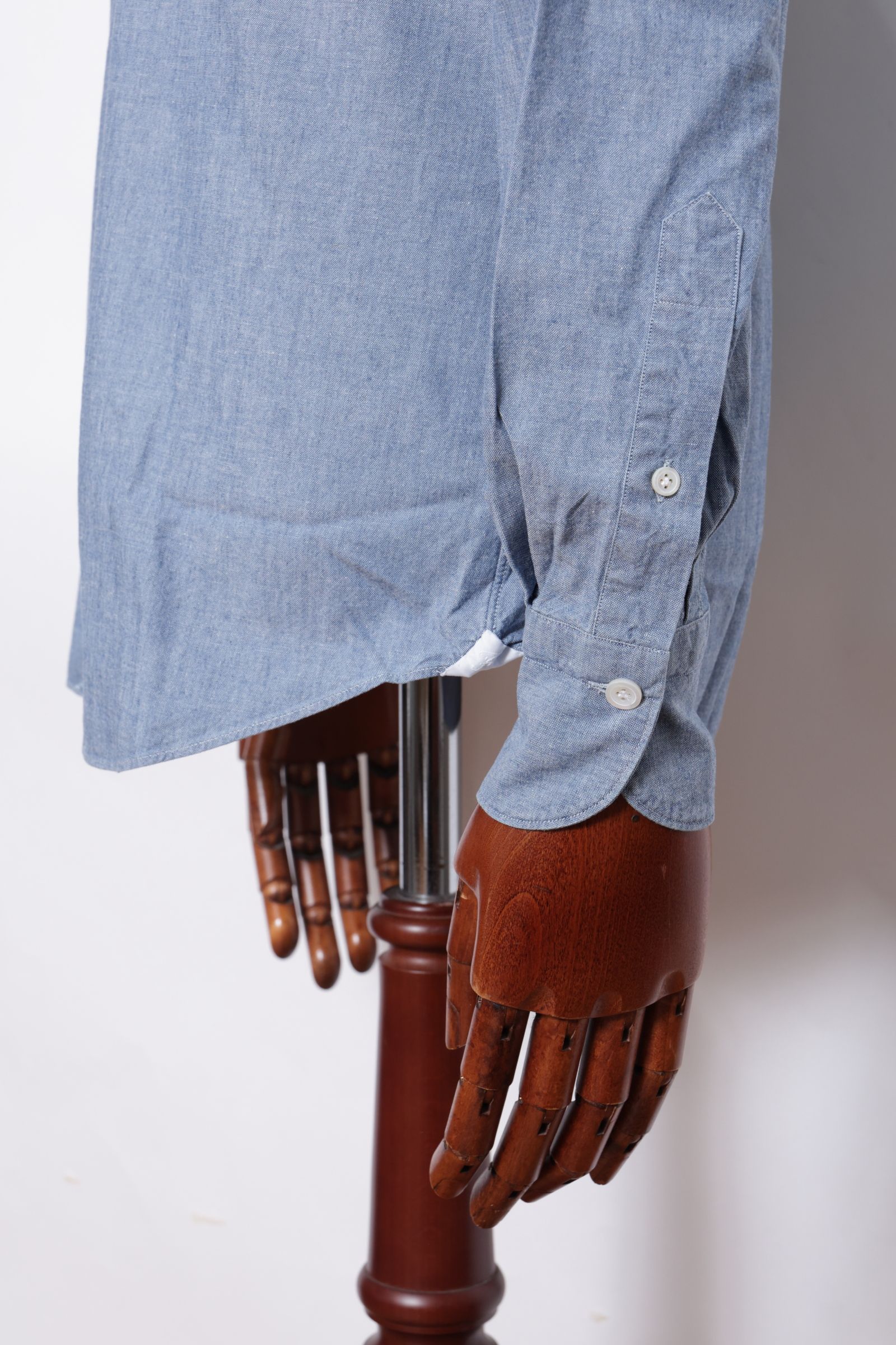 SIMONE シモーネ / BALI バーリ コットン シャンブレー カッタウェイ シャツ / インディゴ