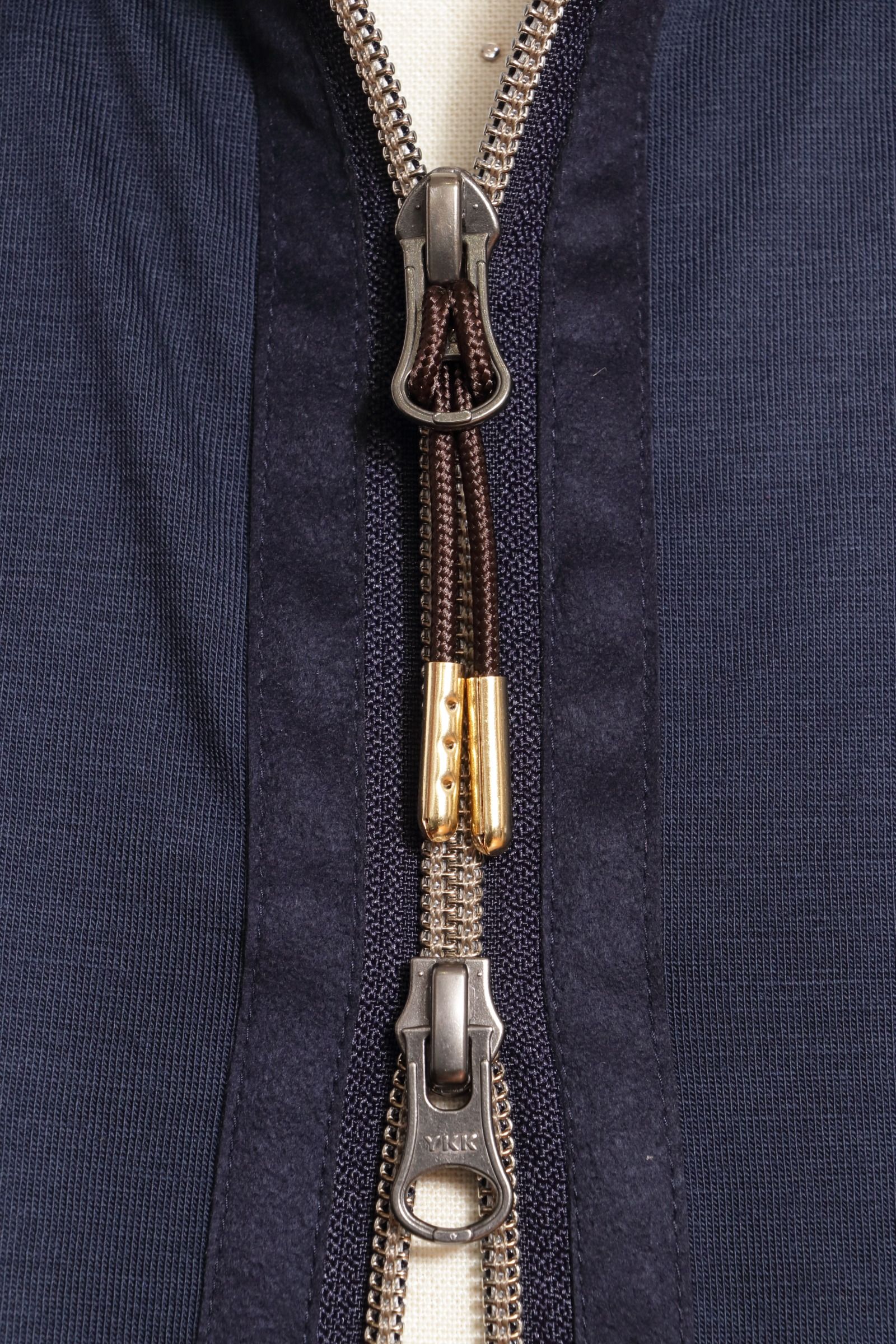 【セットアップ】REDA PARKA JACKET ストレッチ ウール ジャージ ジップ パーカー / ネイビー