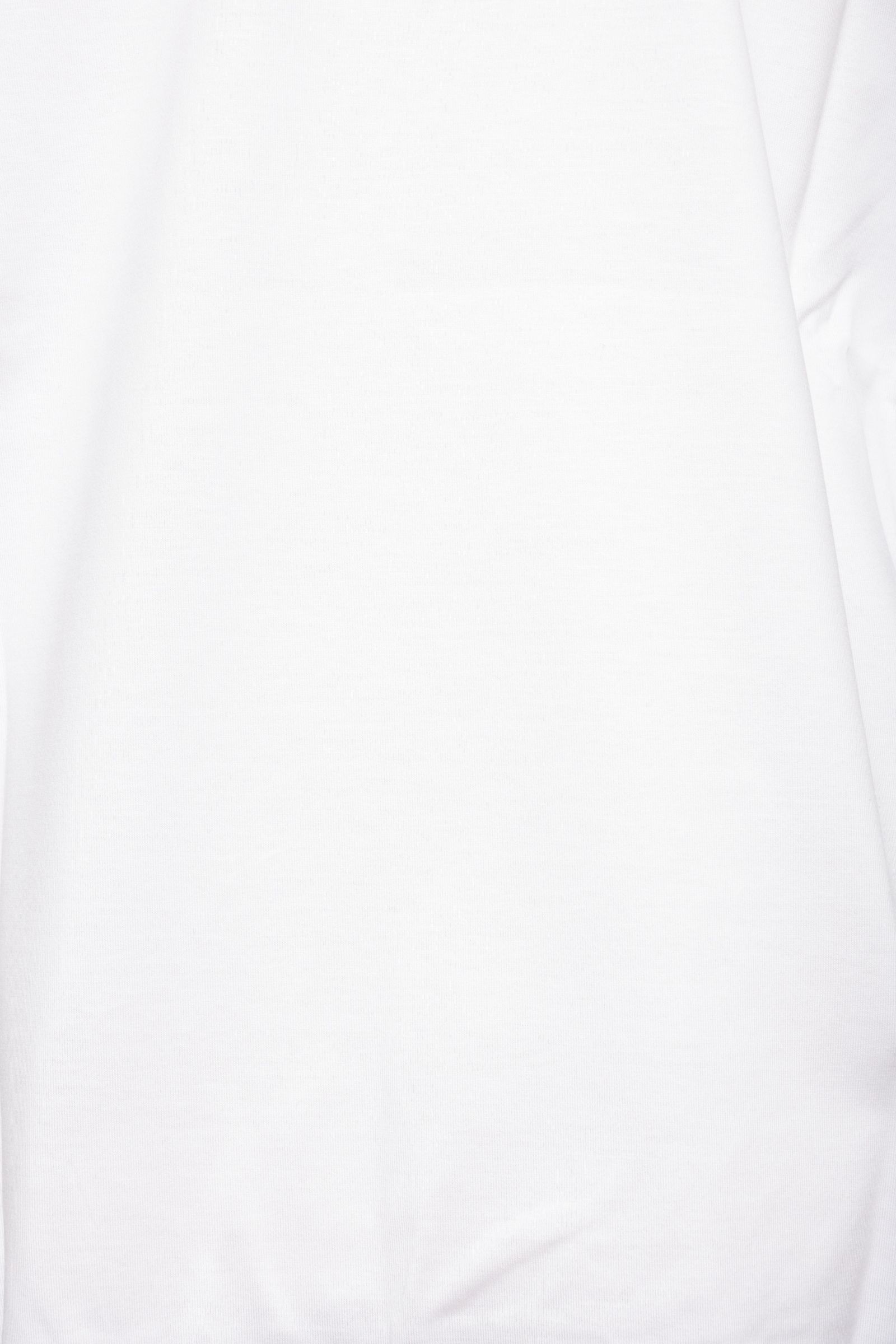 NUBY SLEEVE クルーネック コットン 長袖Tシャツ / ホワイト