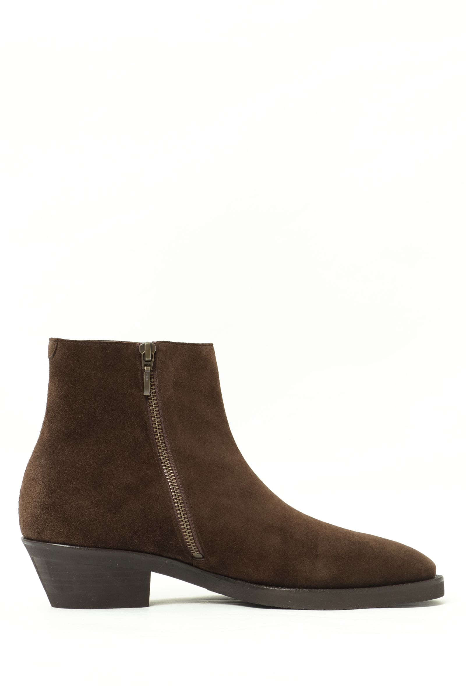 《BEKKU HOMME別注》【ふにゃ男シリーズ】ヤヌスカーフ スエード サイドジップ ブーツ シューズ 革靴 / ブラウン COFFEE