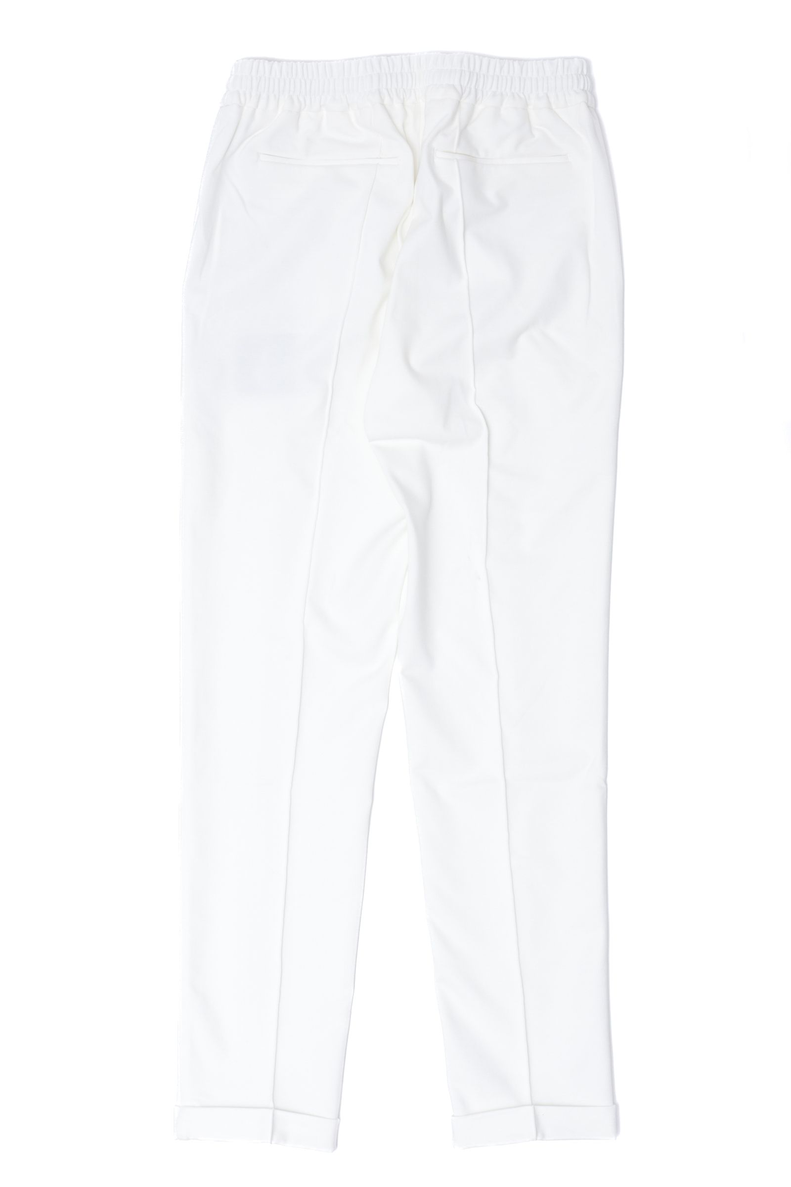 【干場義雅氏 別注モデル】H DUE アッカデュエ 永久クリース ジャージーパンツ / ホワイト