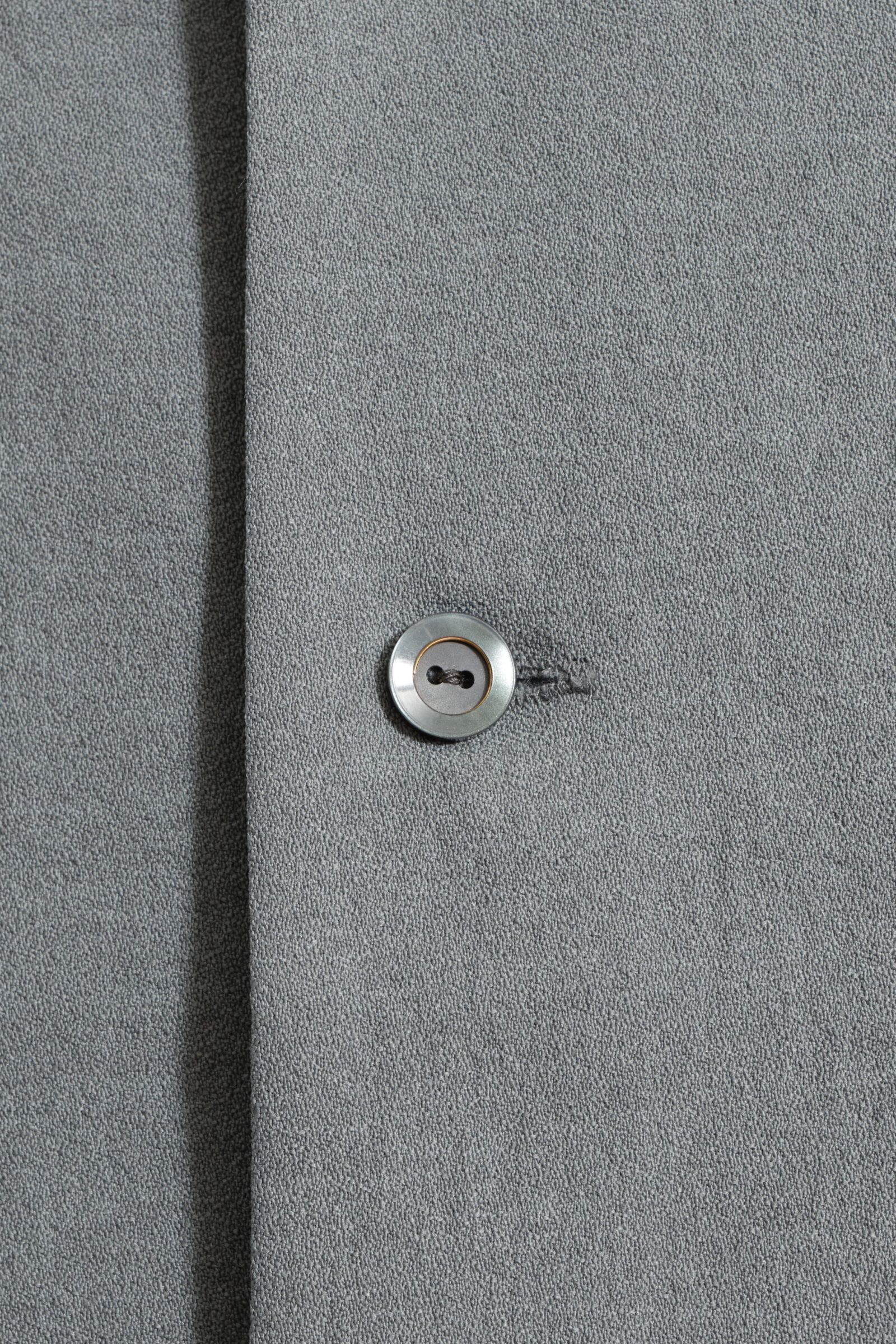 【セットアップあり】 EVALET イミテーションリネン オープンカラー 半袖シャツ/ GRY グレー