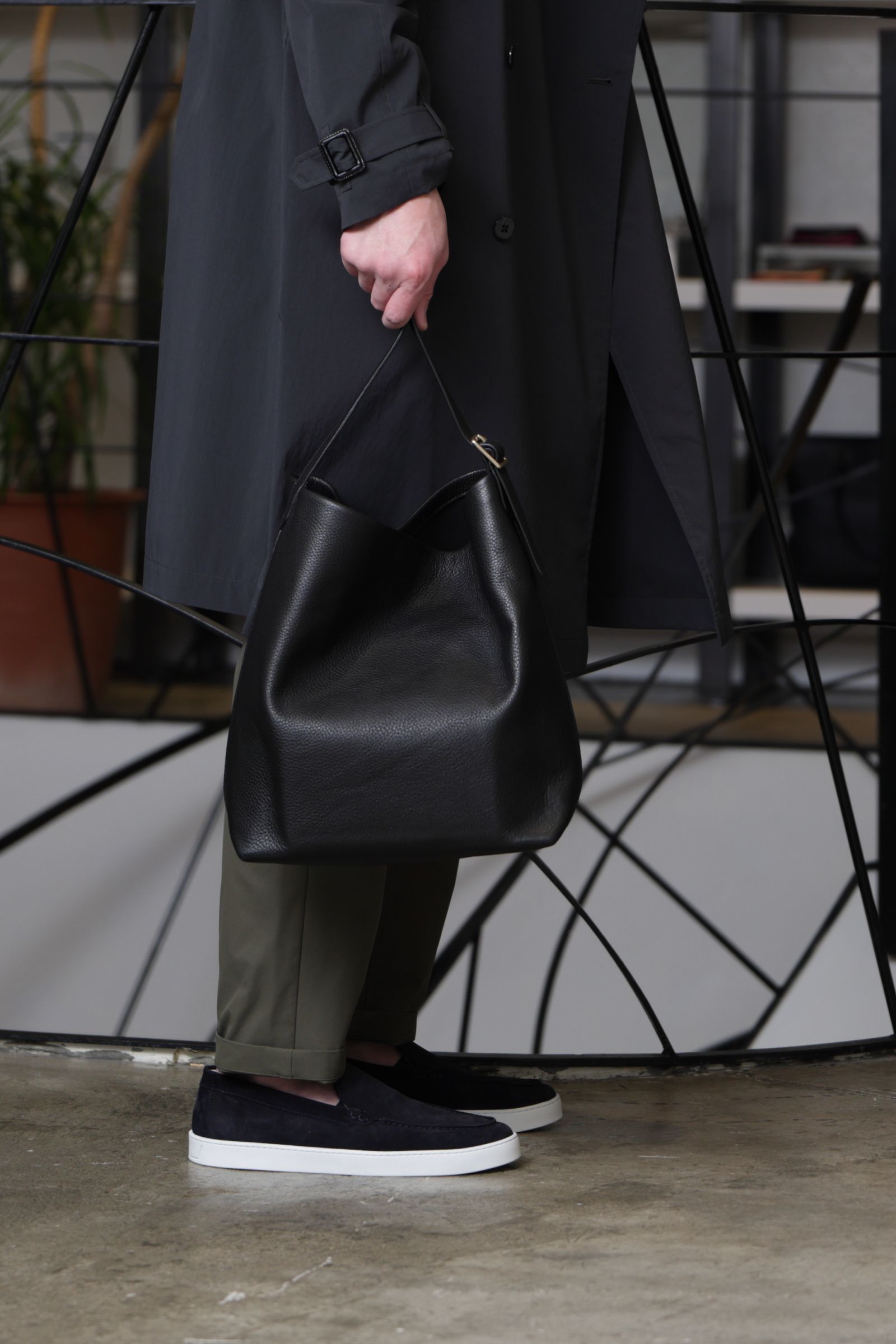 TROPEA ワンハンドルバッグ イタリアンキップレザー × 真鍮 / ブラック