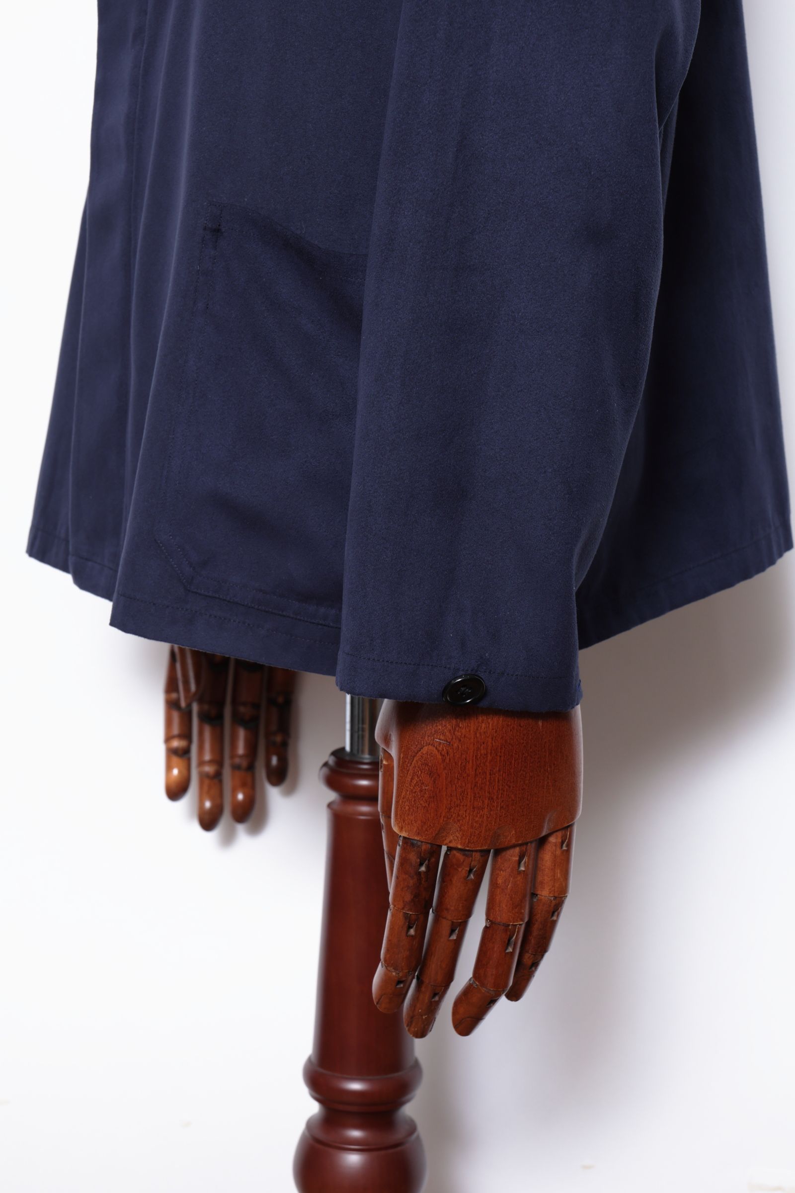 フェイクスエード カバーオール ジャケット / ネイビー