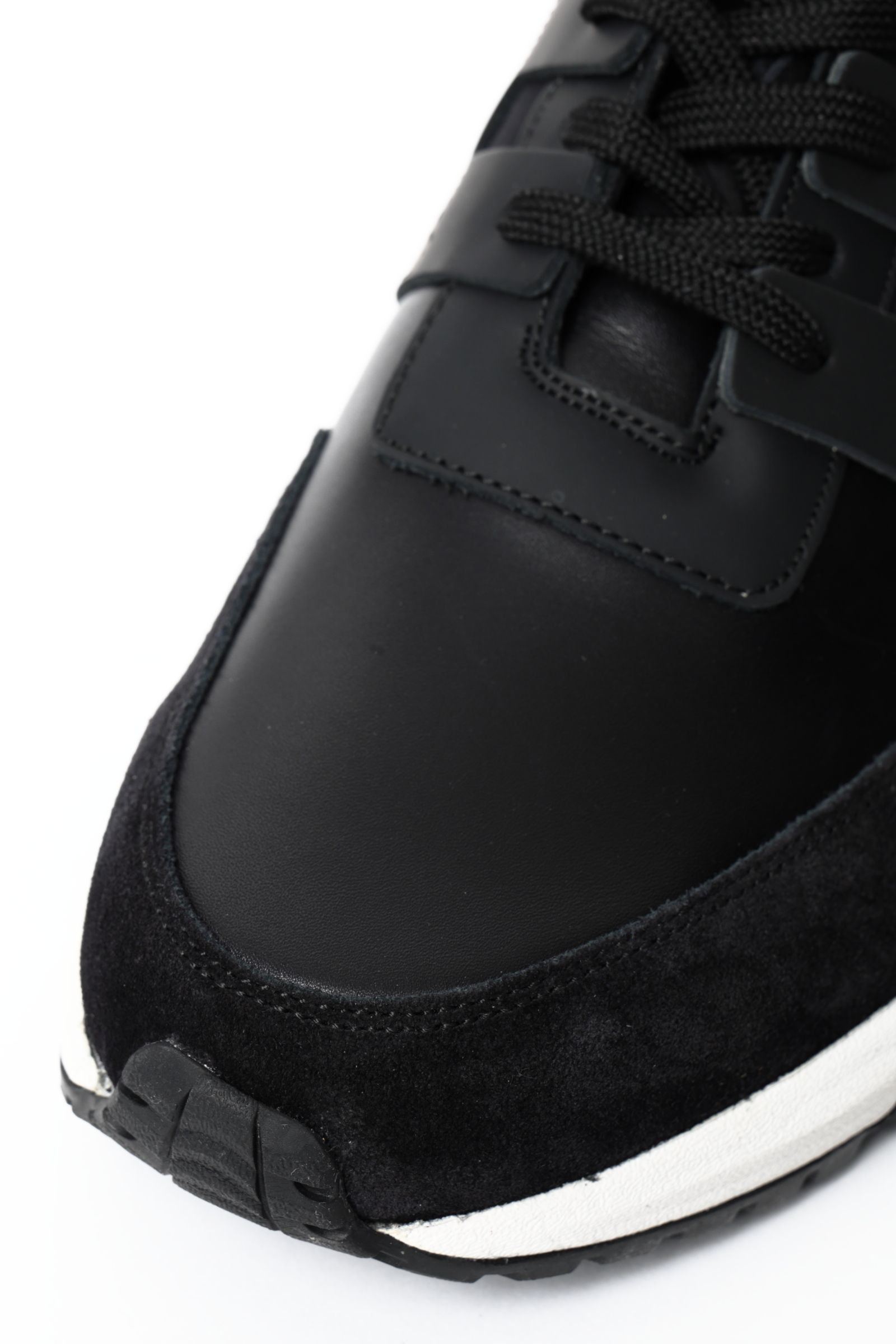 フレンチキップ レザー × ネオプレン スニーカー / 干場義雅氏監修 / ブラック