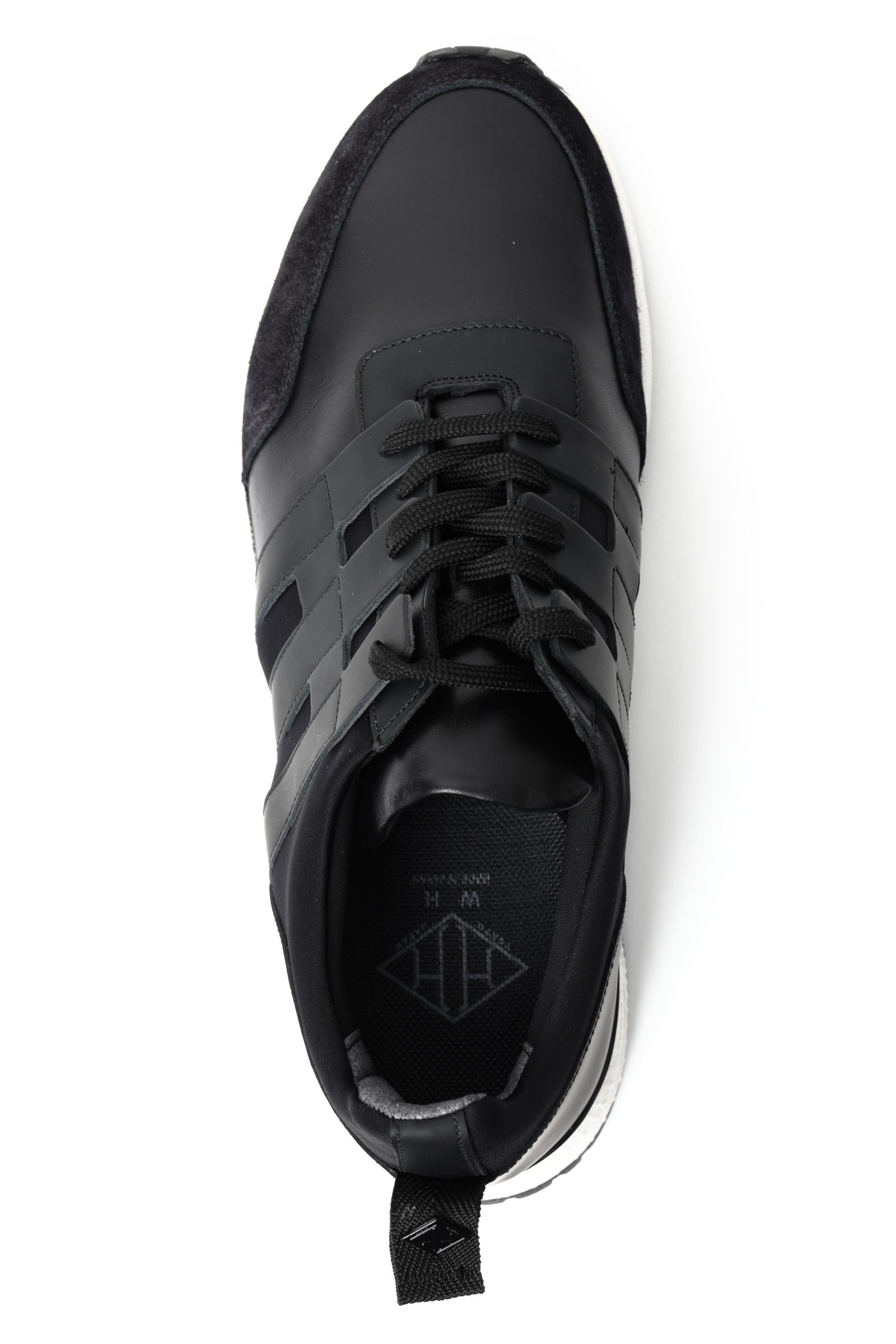 フレンチキップ レザー × ネオプレン スニーカー / 干場義雅氏監修 / ブラック