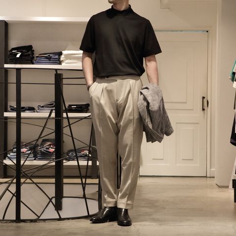 "T-JACKETダブルブレスト"を使用した大人キレカジコーデ