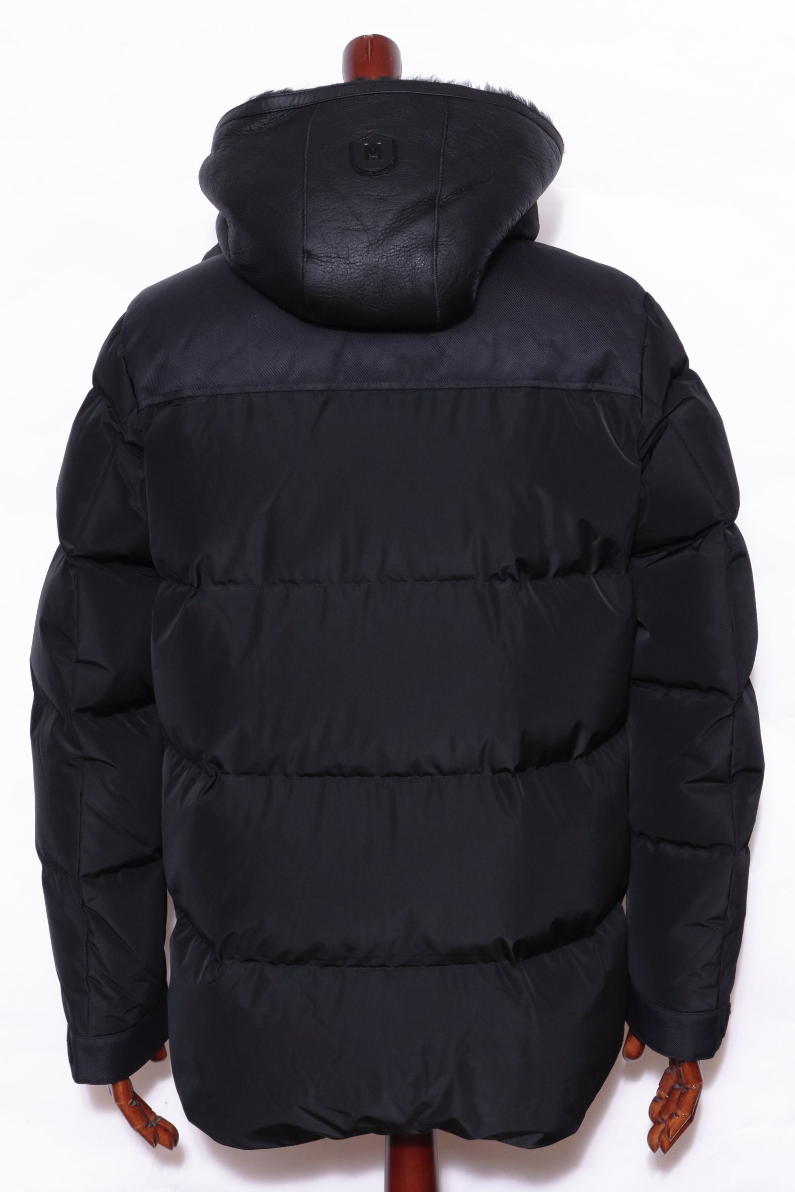 RILEY  ムートンコンビ ハイブリッド ダウンジャケット / ブラック