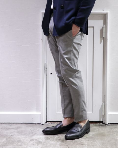 LARDINI - ラルディーニ ニット Wジャケットを使用したビジカジスタイル