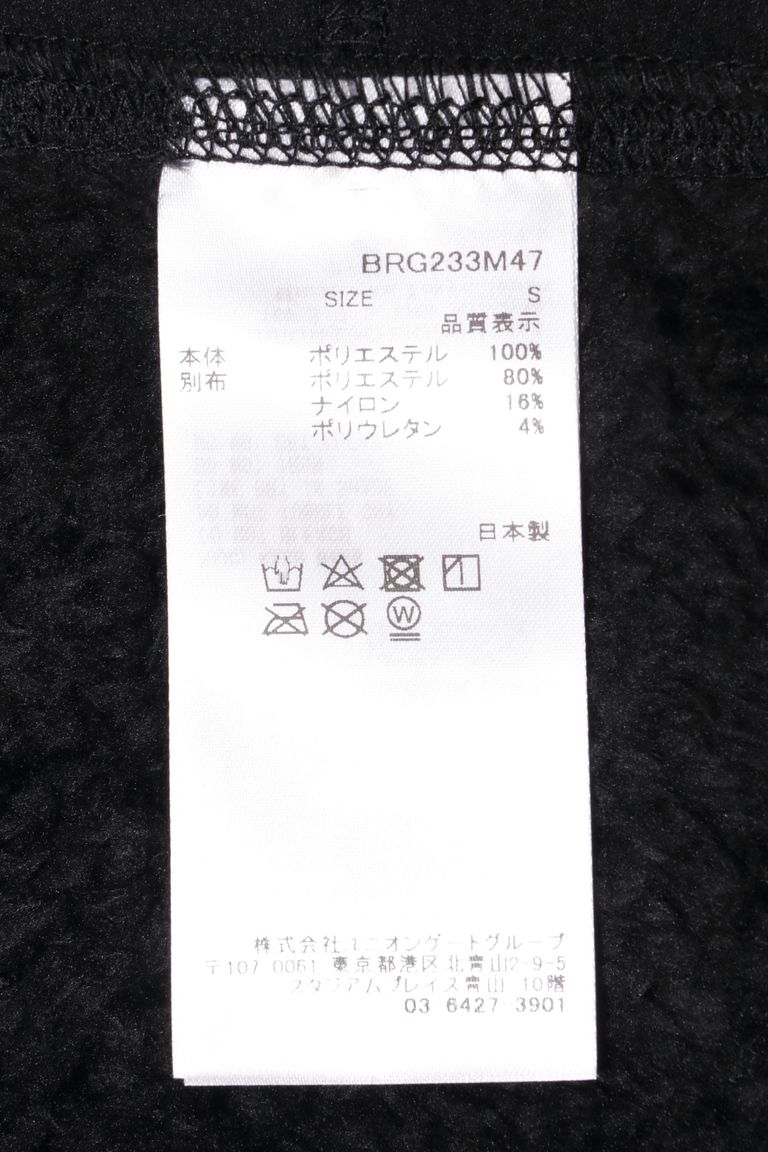 BRIEFING GOLF - FLEECE VEST フリース ジップアップ ベスト 