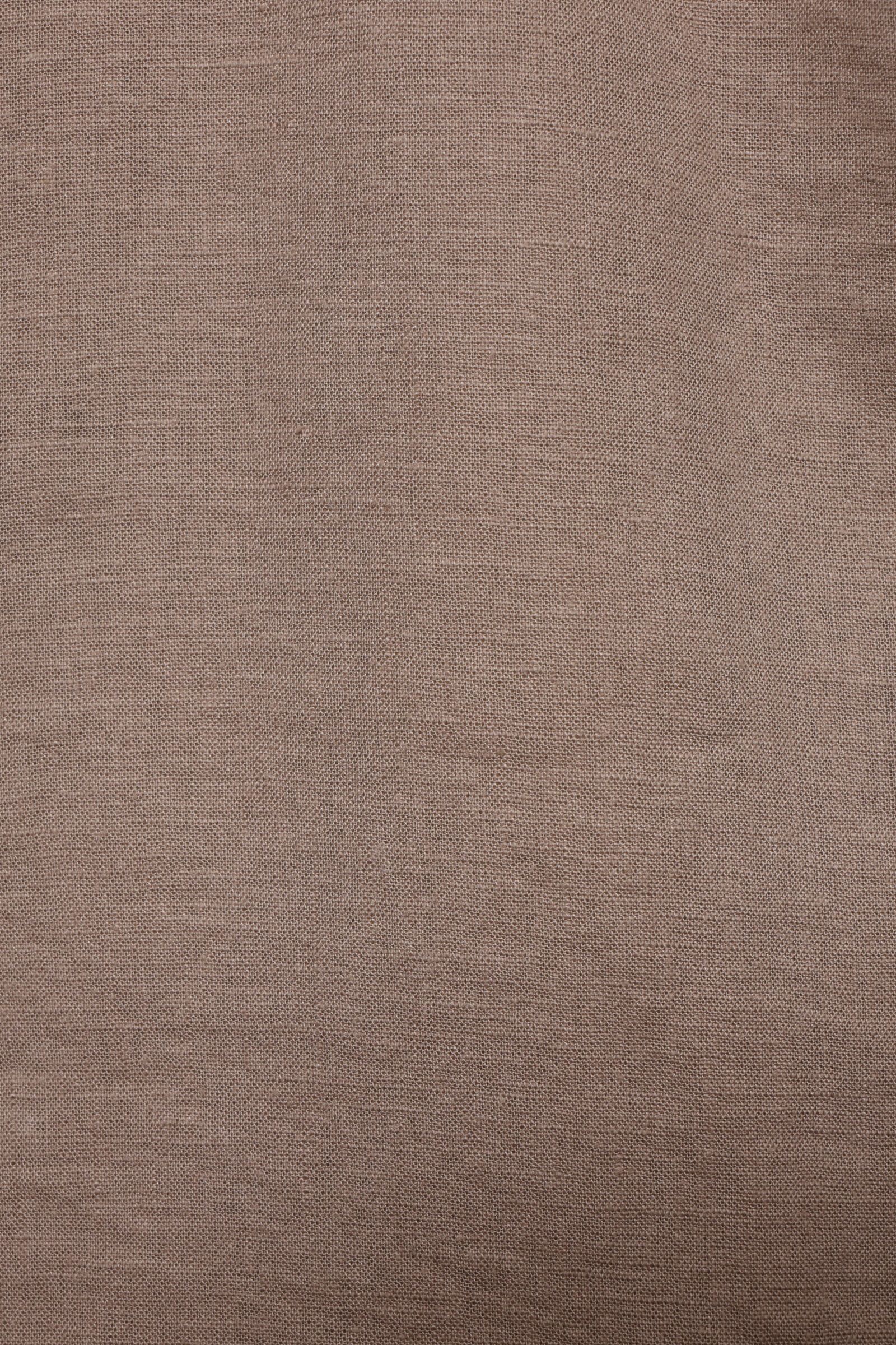 GR148LJ ヴィスコースリネン オープンカラー 半袖シャツ / ブラウン