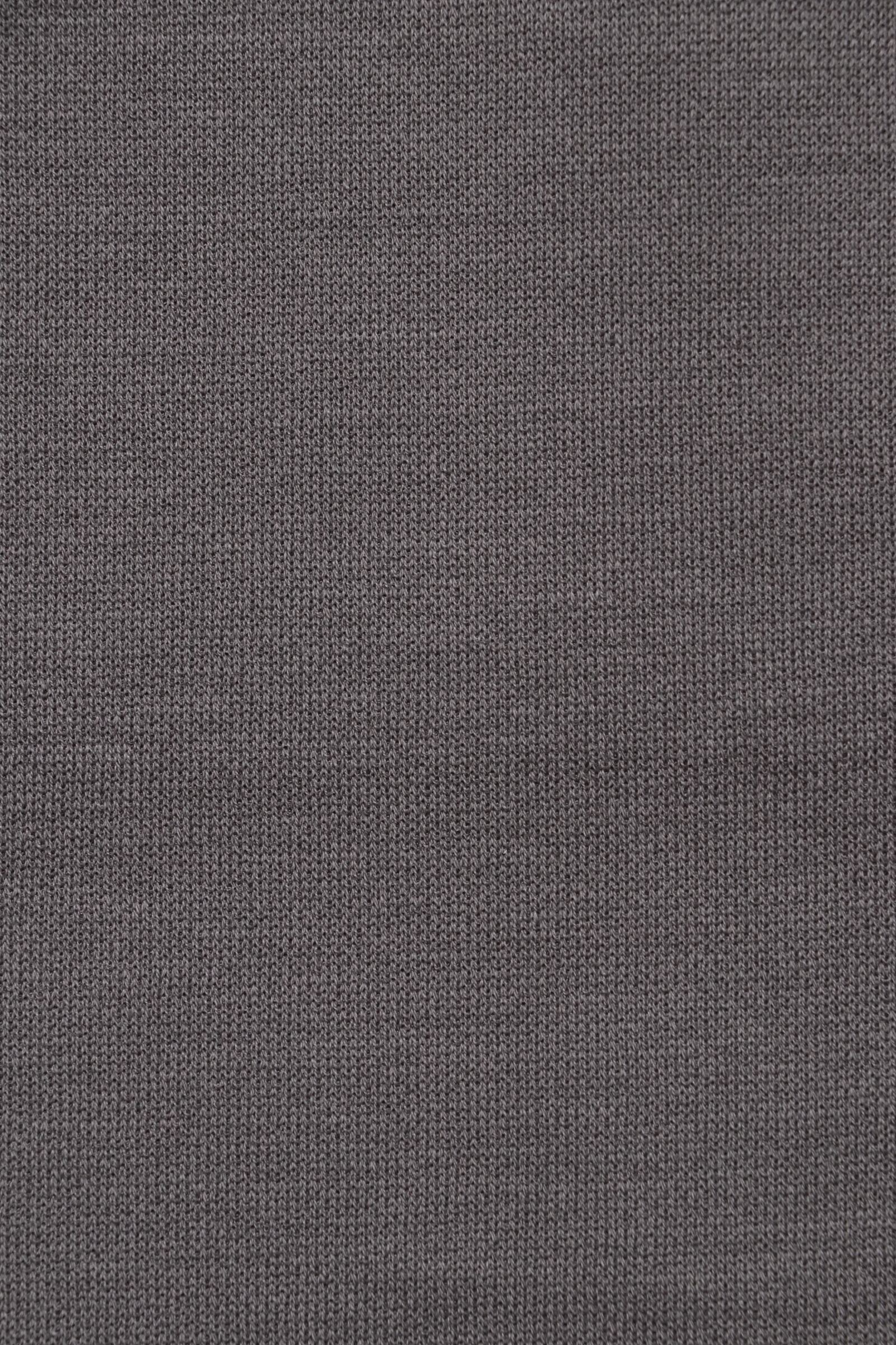 JG000206U ジャージニットエフェクト コットン クルーネック Tシャツ / グレー