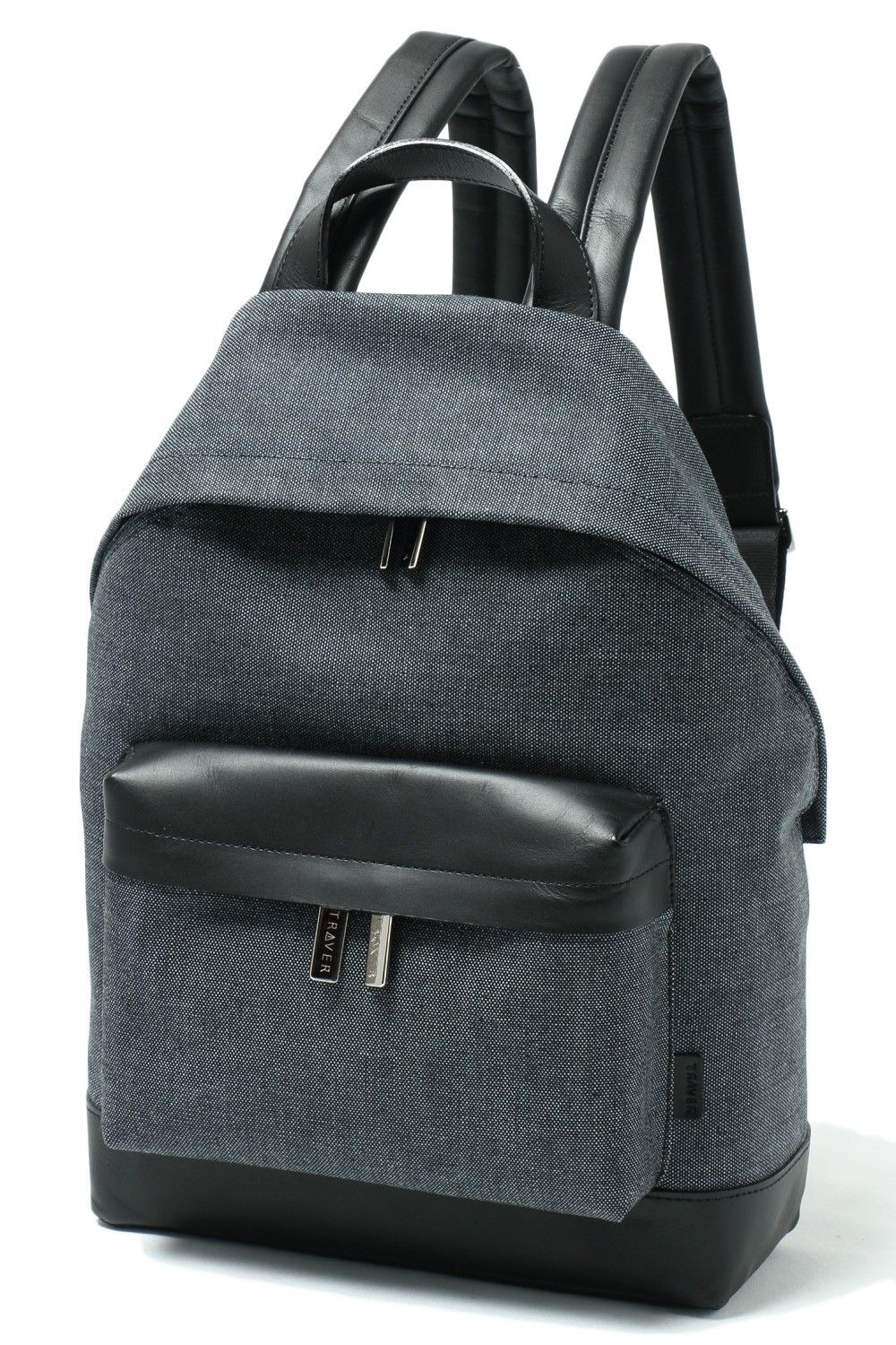 JEDDA デニム × レザー バックパック リュック S / ネイビー × ブラック