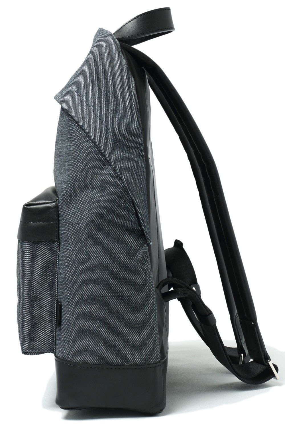 JEDDA デニム × レザー バックパック リュック S / ネイビー × ブラック