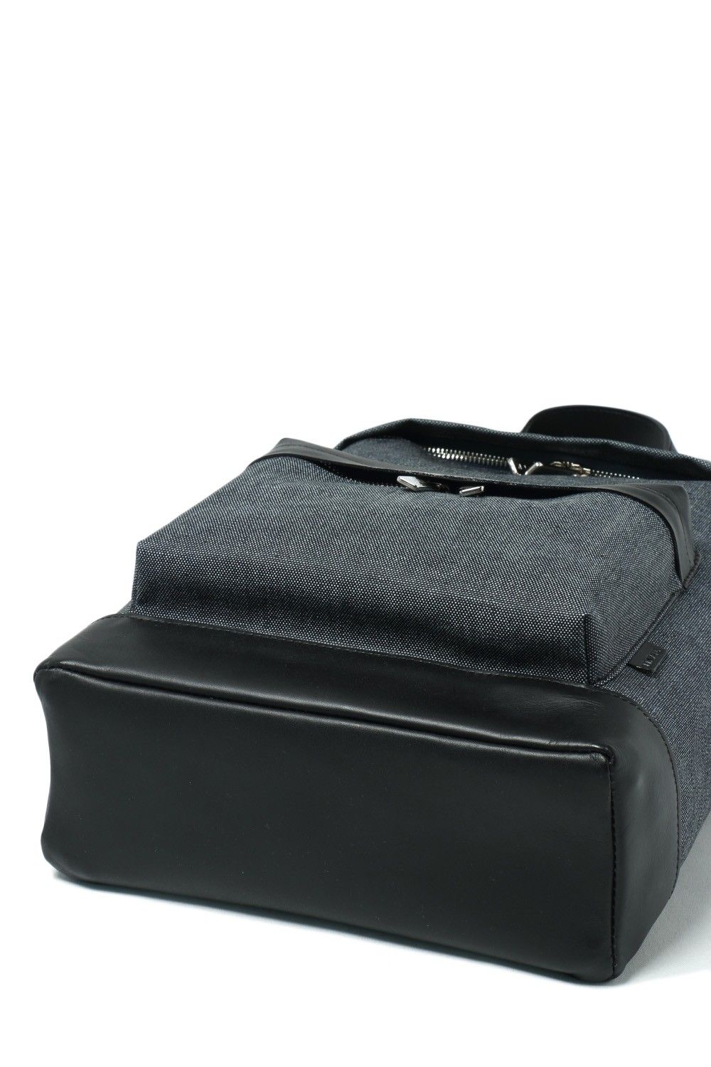 JEDDA デニム × レザー バックパック リュック S / ネイビー × ブラック