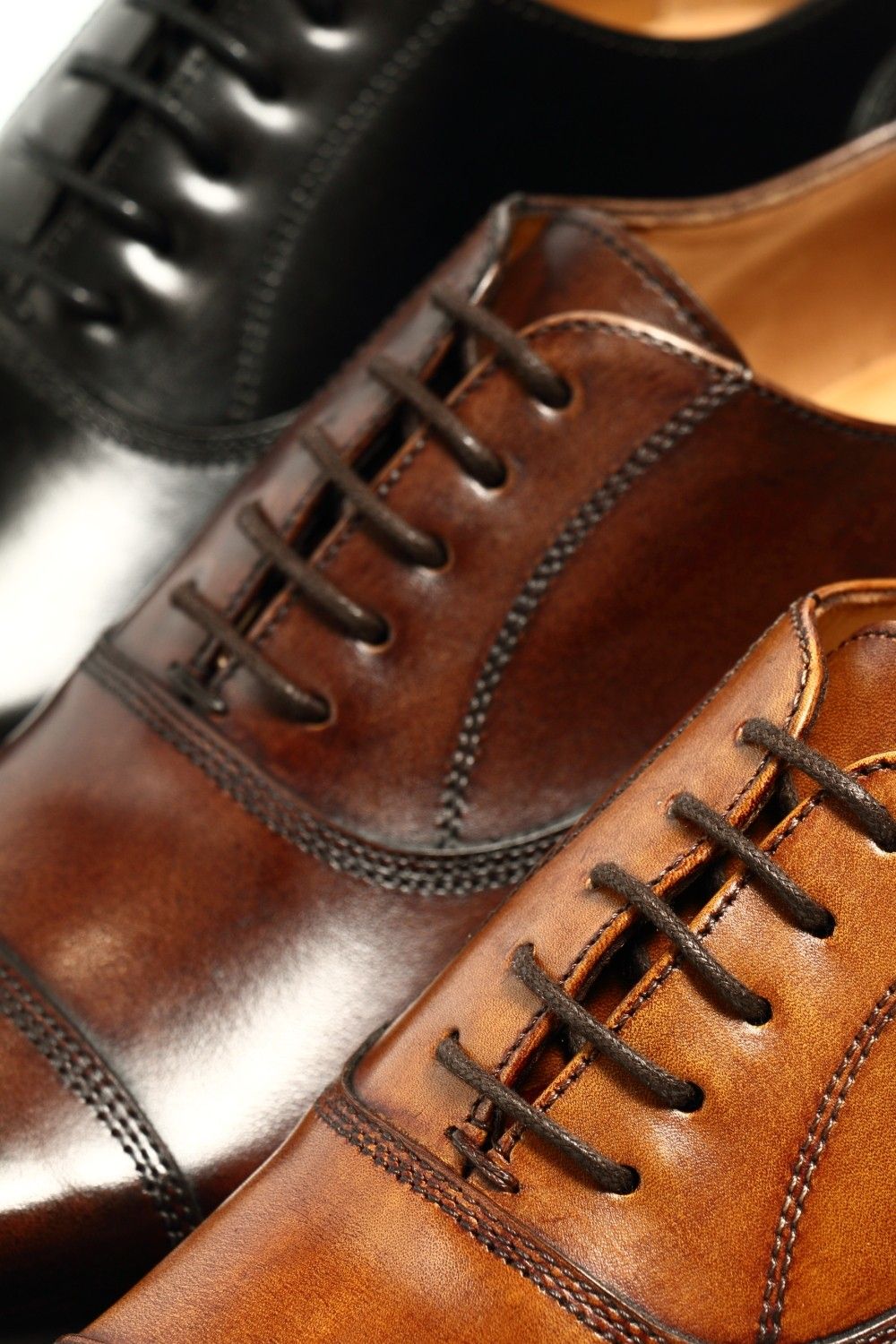 ダイナイトソール ボックスカーフ ストレートチップ シューズ 革靴 / ブラック NEGRO - UK5.5/24.0~24.5