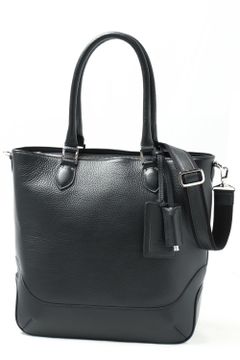 Maiden Voyage シリーズ シュリンクレザー 縦型 2WAY トートバッグ / ネイビー 【AERA STYLE MAGAZINE 10月号】