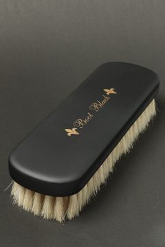 Boot Black × 江戸屋 白馬毛 靴ブラシ - 磨き 仕上げ クリーム伸ばし