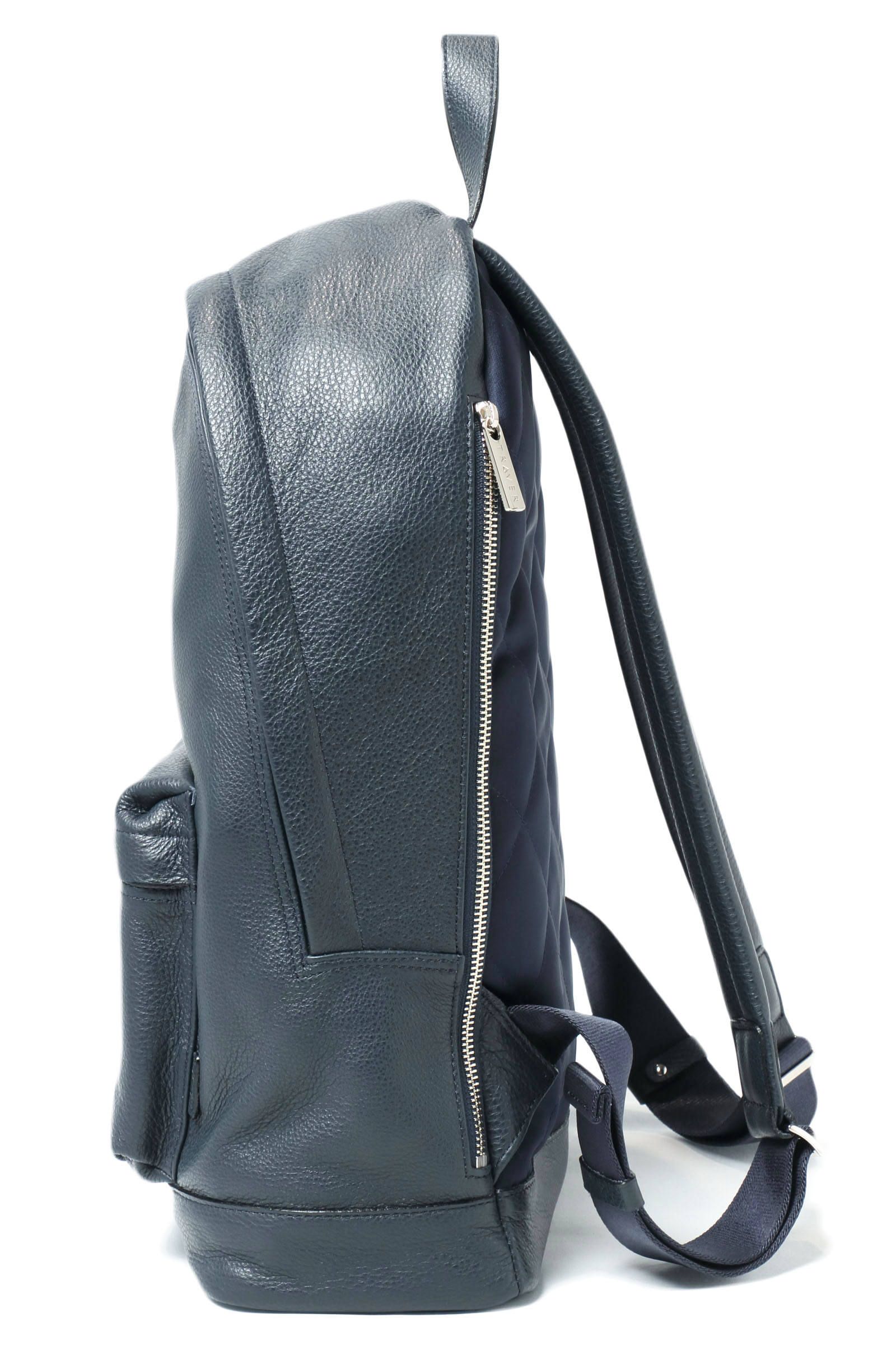 Jedda 25 シュリンクレザー バックパック リュック Sサイズ / ネイビー