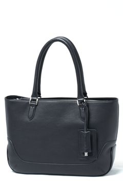 Maiden Voyageシリーズ シュリンクレザー 薄マチ トートバッグ / ネイビー