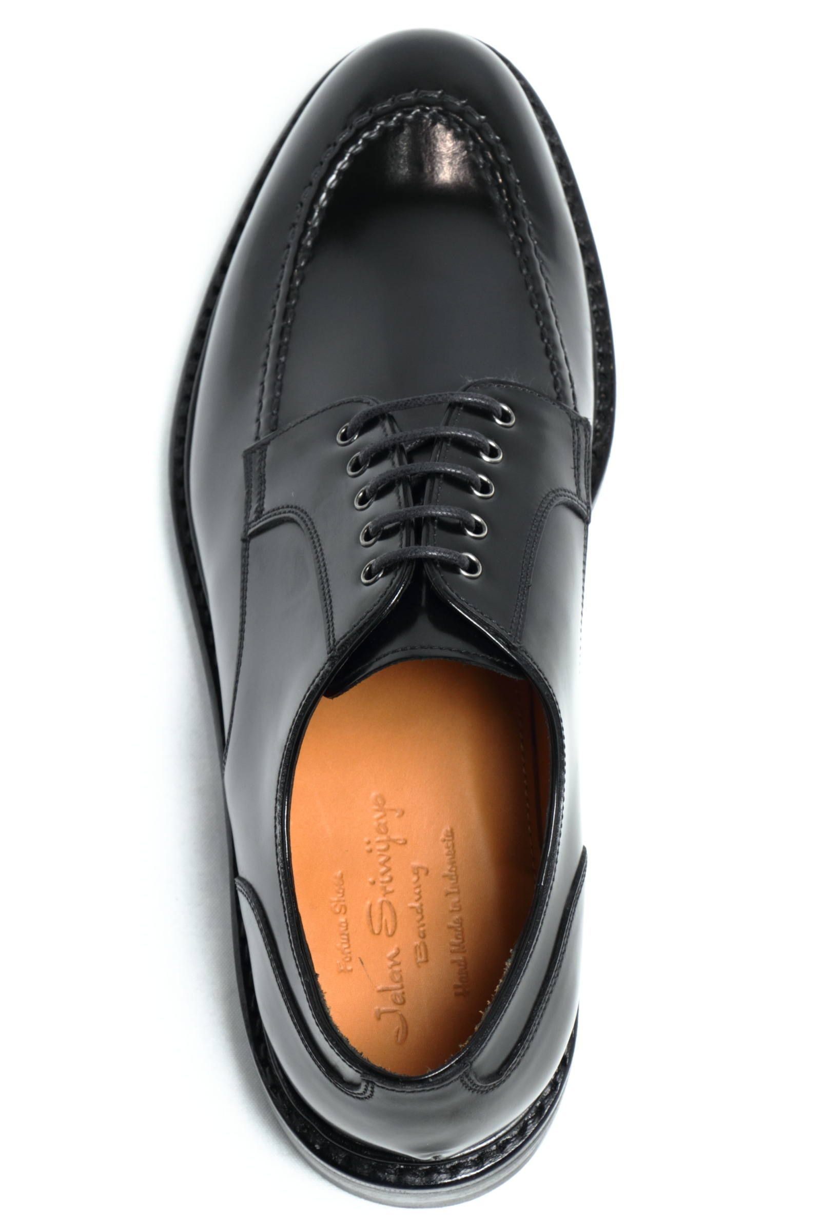 《ラスト1点》 ハイシャイン ダイナイトソール 外羽根 Uチップ シューズ 革靴 / ブラック BLACK - UK6.5/25.0