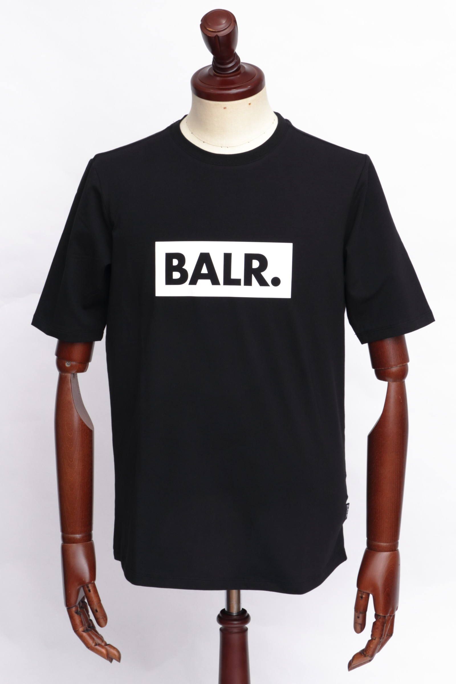 BALR. - 《正規販売店》 CLUB SHIRT ロゴ Tシャツ / ブラック × ホワイト | BEKKU HOMME