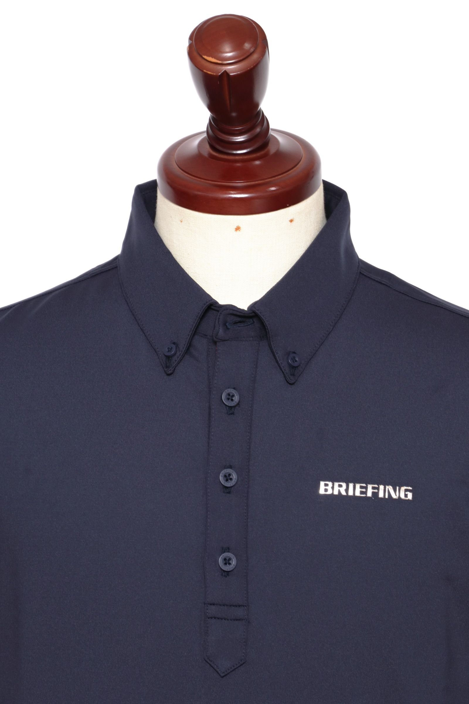 BRIEFING GOLF - MS BACK LINE BD SHIRT ストレッチナイロン BDポロ