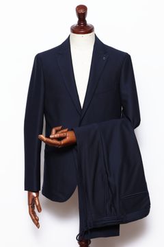 CERIMONIA ハイブリッド ニット ジャージ セットアップスーツ/ NVY ネイビー