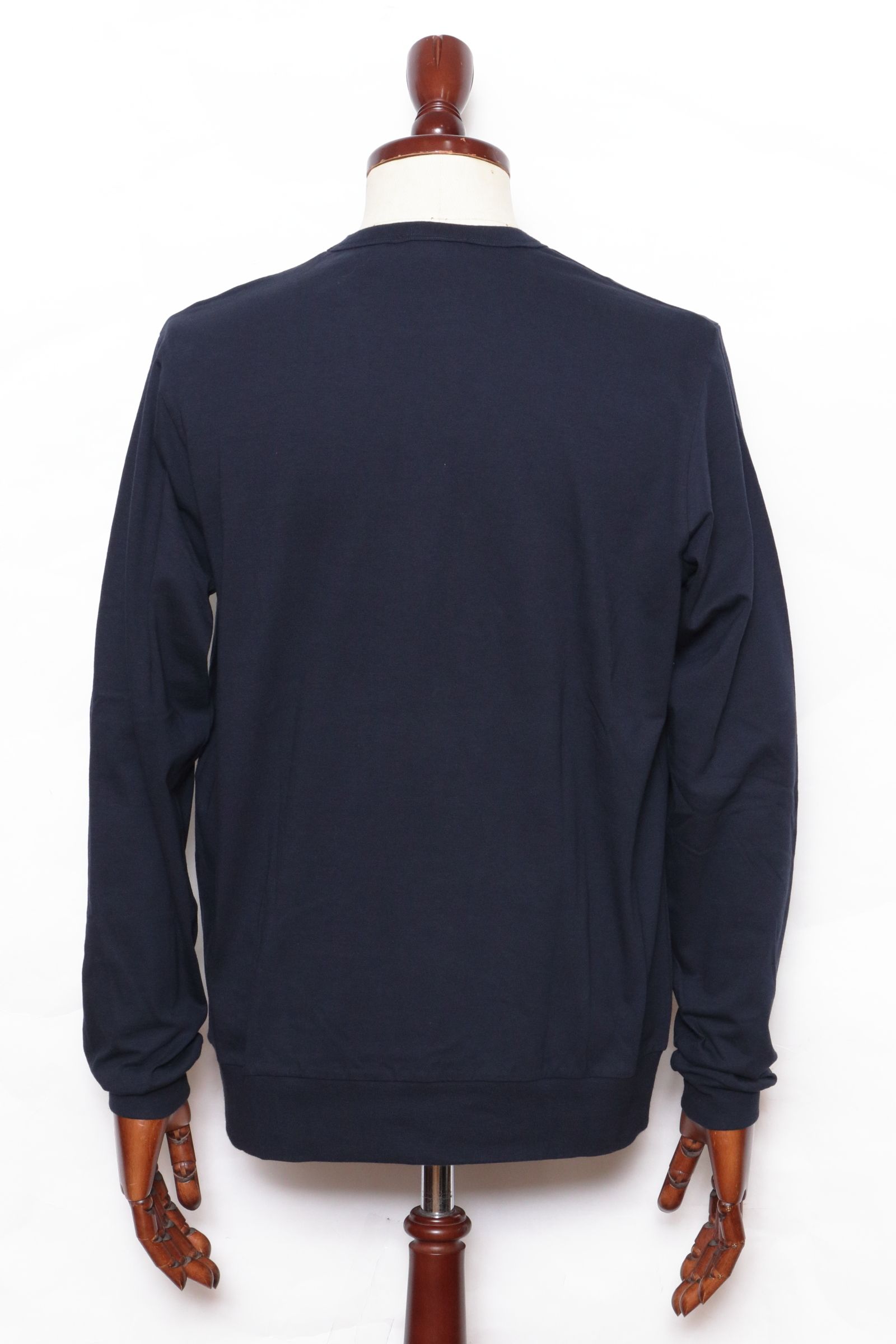 【サイズ50まで】NEBBIOLO LUNGO コットン クルーネック 長袖 カットソー / ネイビー 670