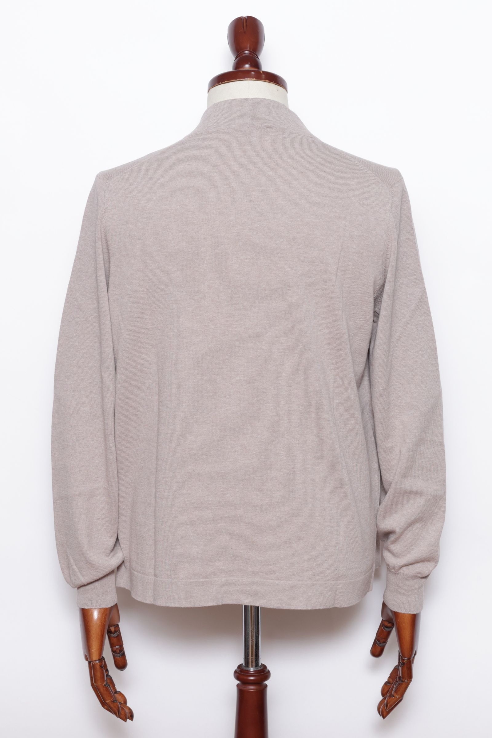 フレッシュコットン 12G ボタンレス カーディガン  / トープ 101