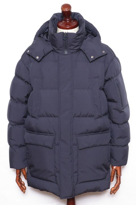 【FUNCTIONAL WARDROBE】 PI001292U  2レイヤーダウンフーディーコート / ネイビー 9201