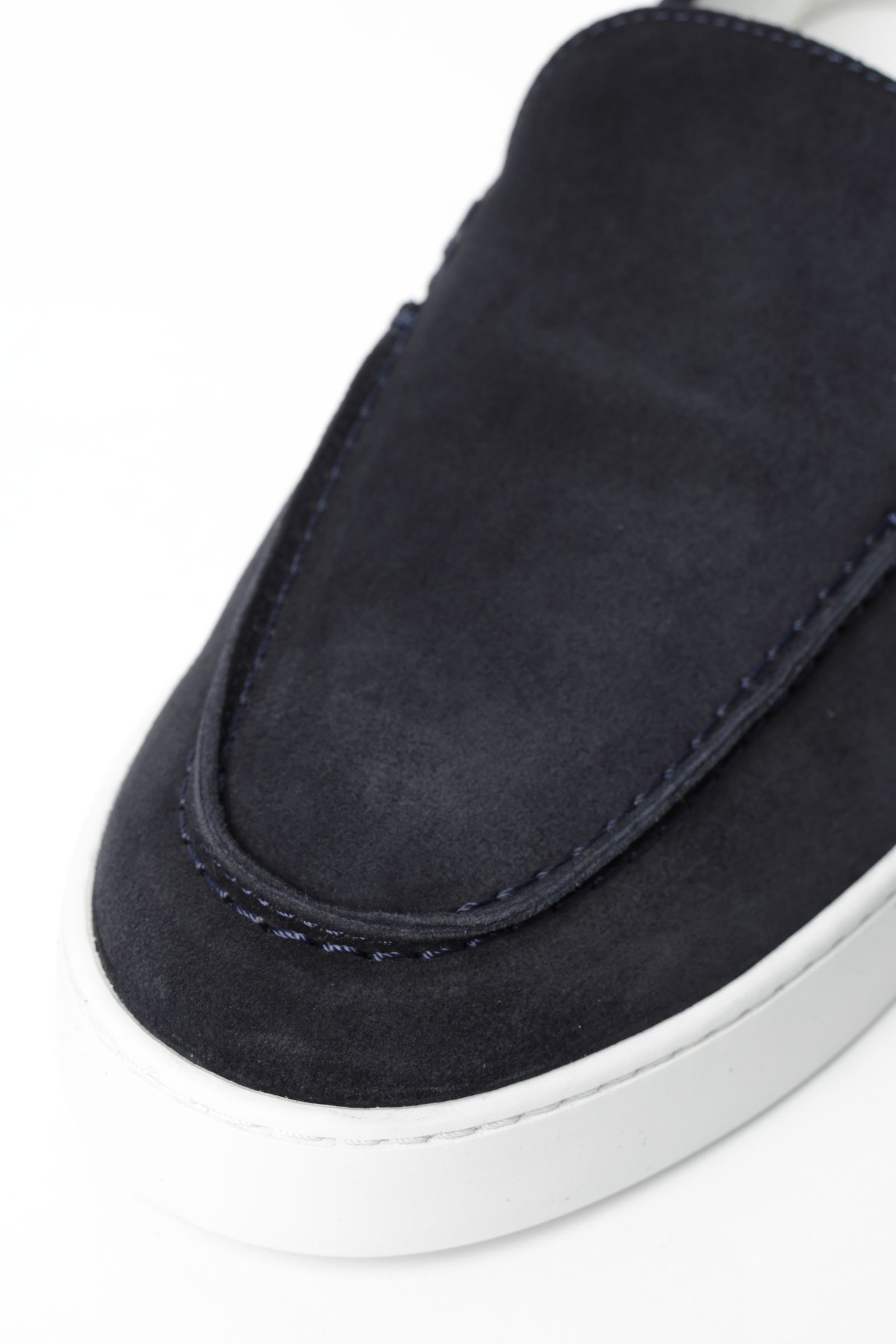 BARTEX スウェード モカシン スリッポン スニーカー / DEEP BLUE ネイビー