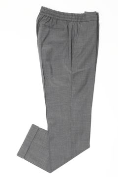 サイズ52まで【干場義雅氏 別注モデル】H DUE 永久クリース ストレッチウール パンツ / グレー