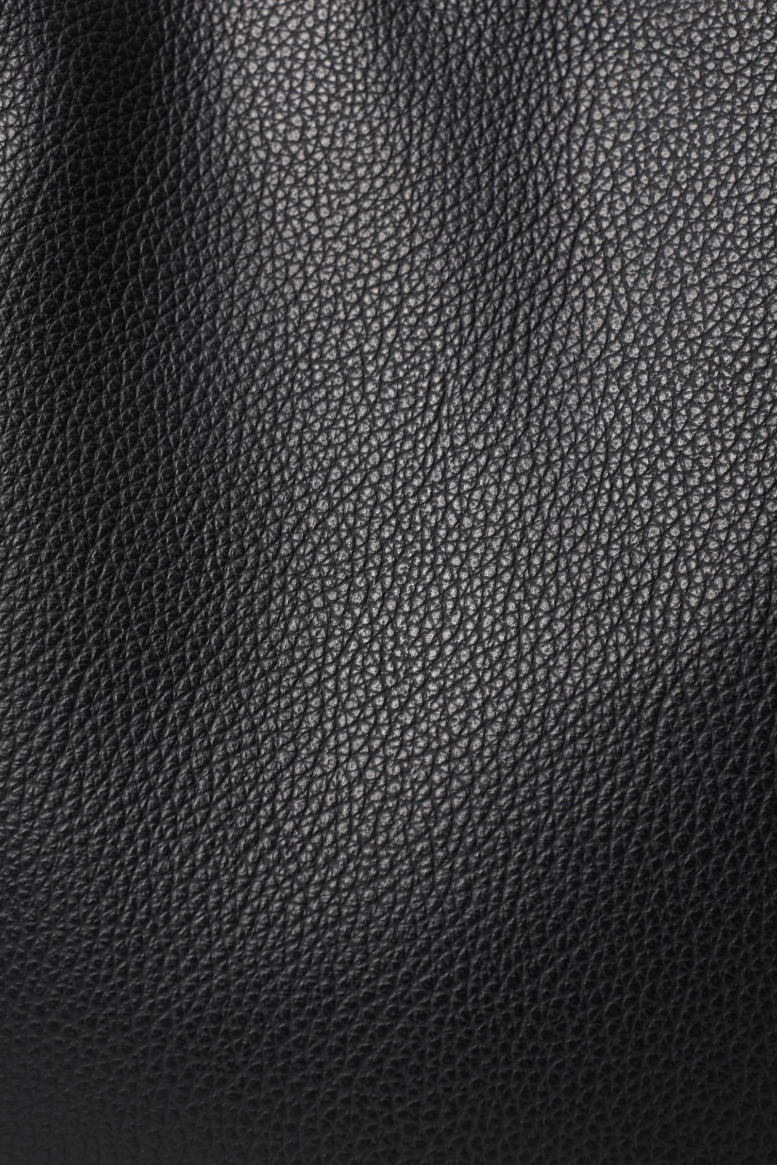 イタリアン シュリンクレザー ワンハンドルバッグ  / ブラック