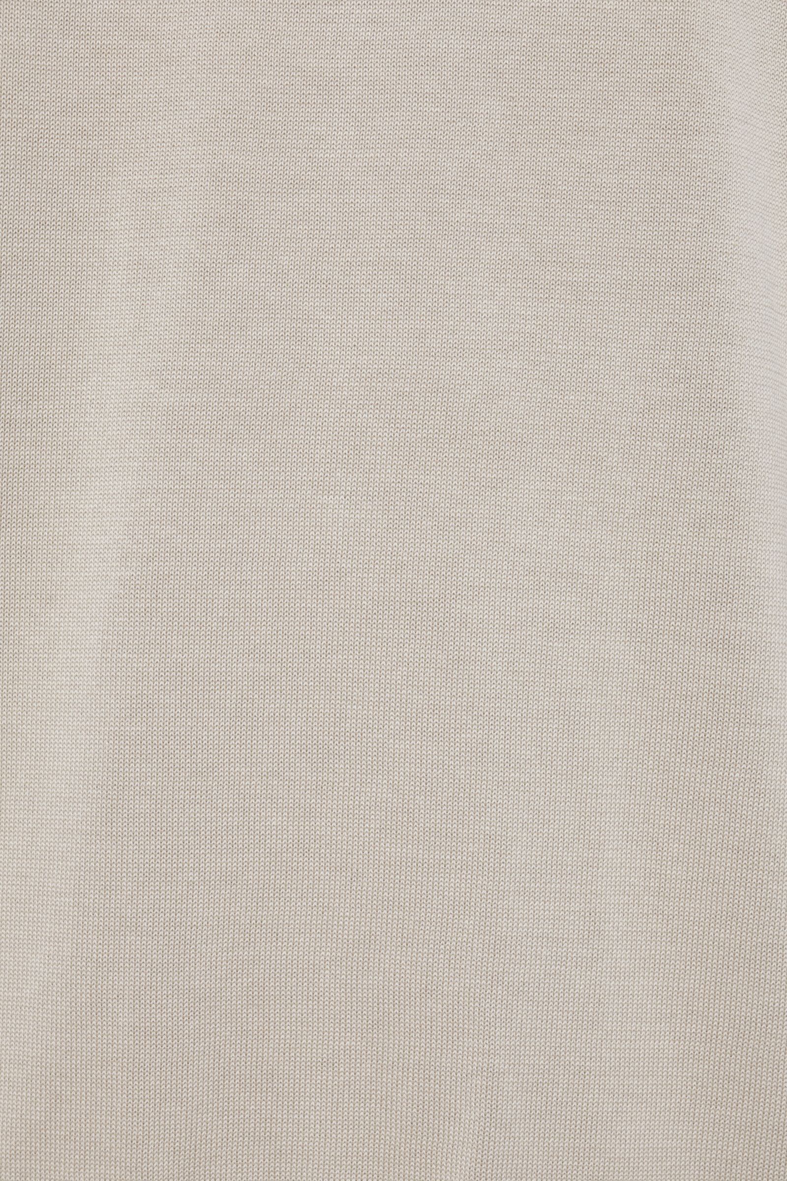 BZ1ML クレープコットン MA-1型 ジップアップニット / ベージュ 0040