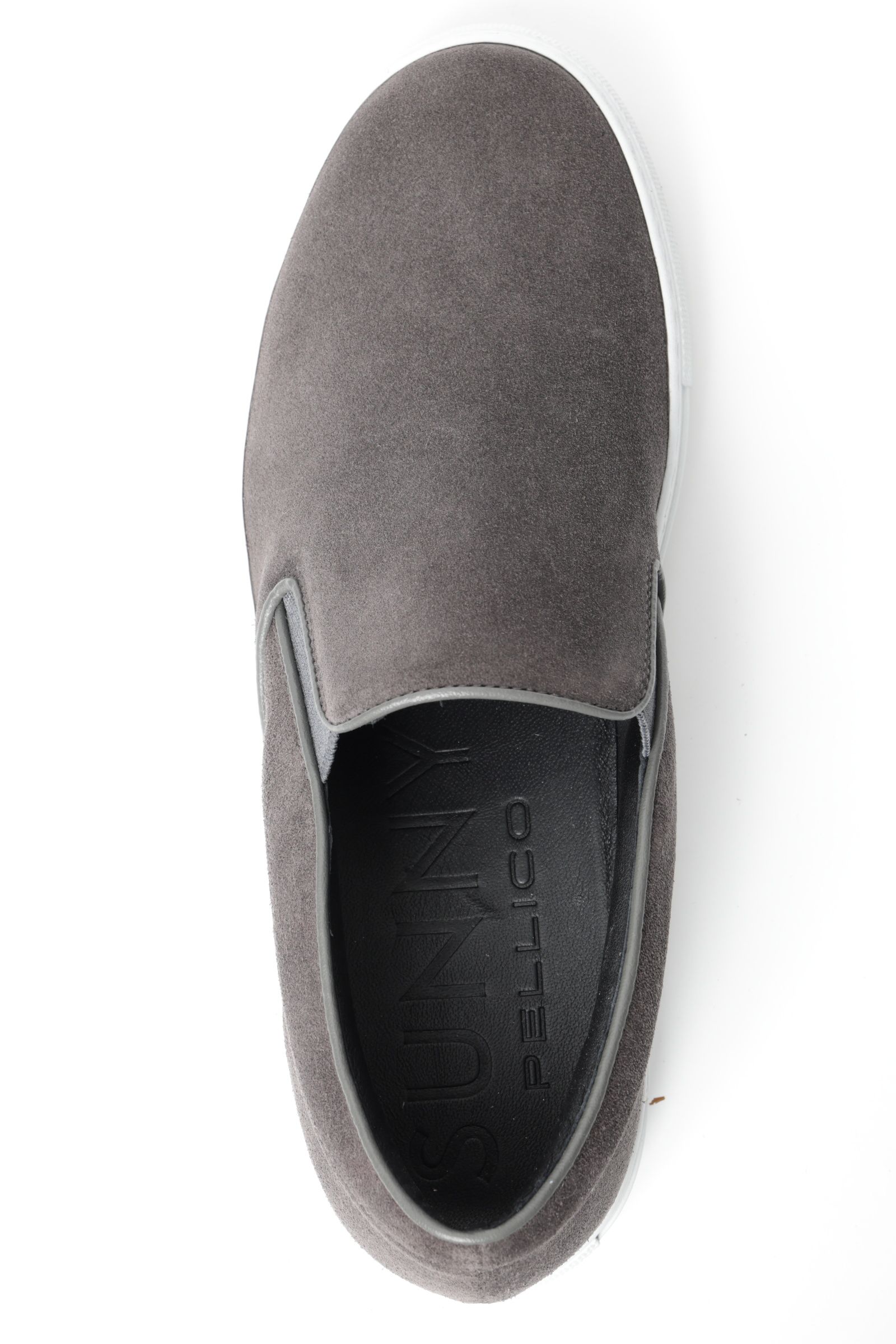 GIOIA シングルソール スウェード スリッポン スニーカー / ANTRACITE チャコールグレー