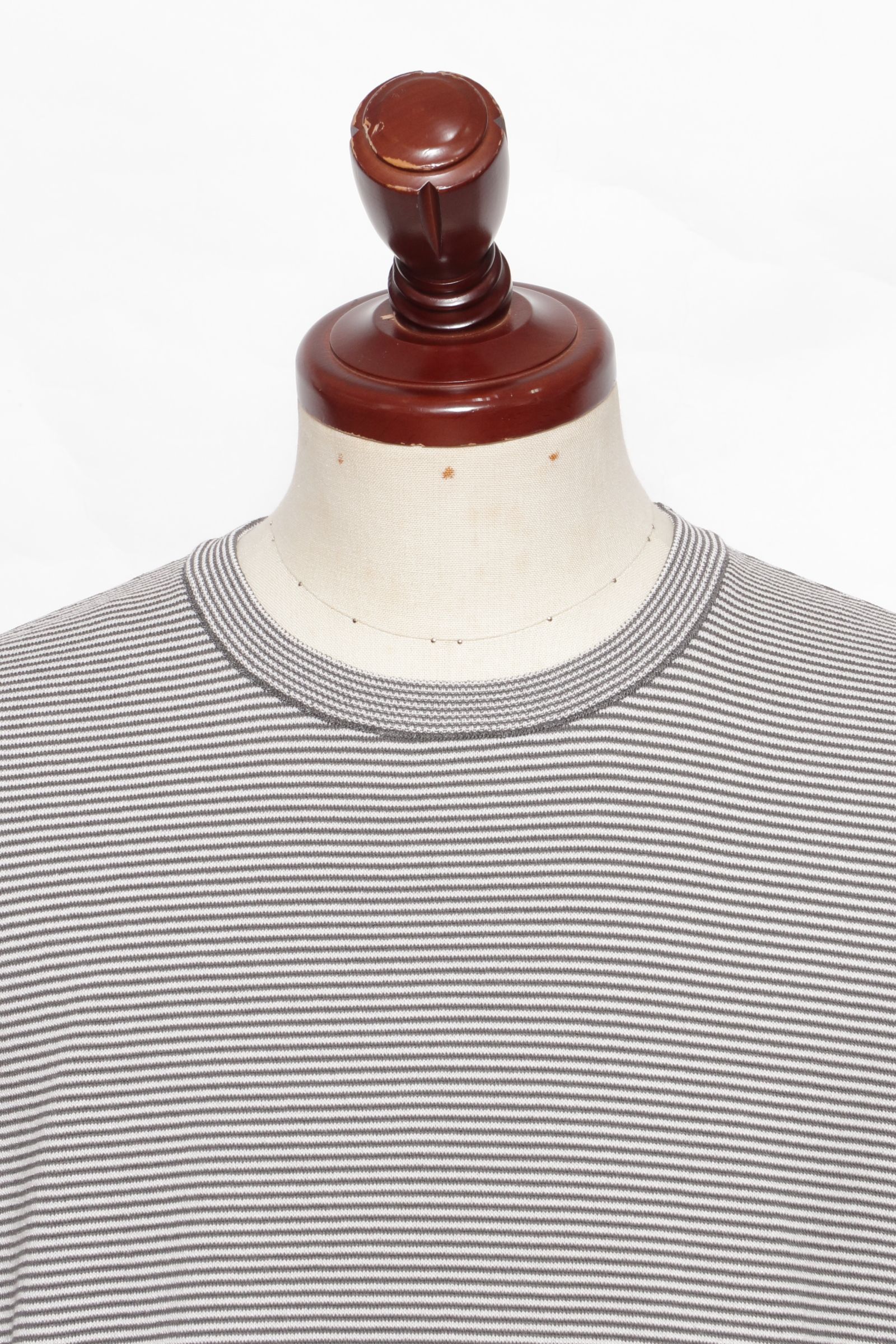 CC2501-KN01 美濃和紙 ボーダーニットTEE / グレーボーダー
