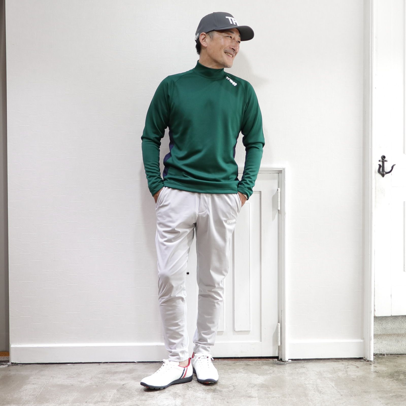 TFW49 KNIT POLO ニット ポロシャツ 長袖 メンズ ゴルフ ゴルフ