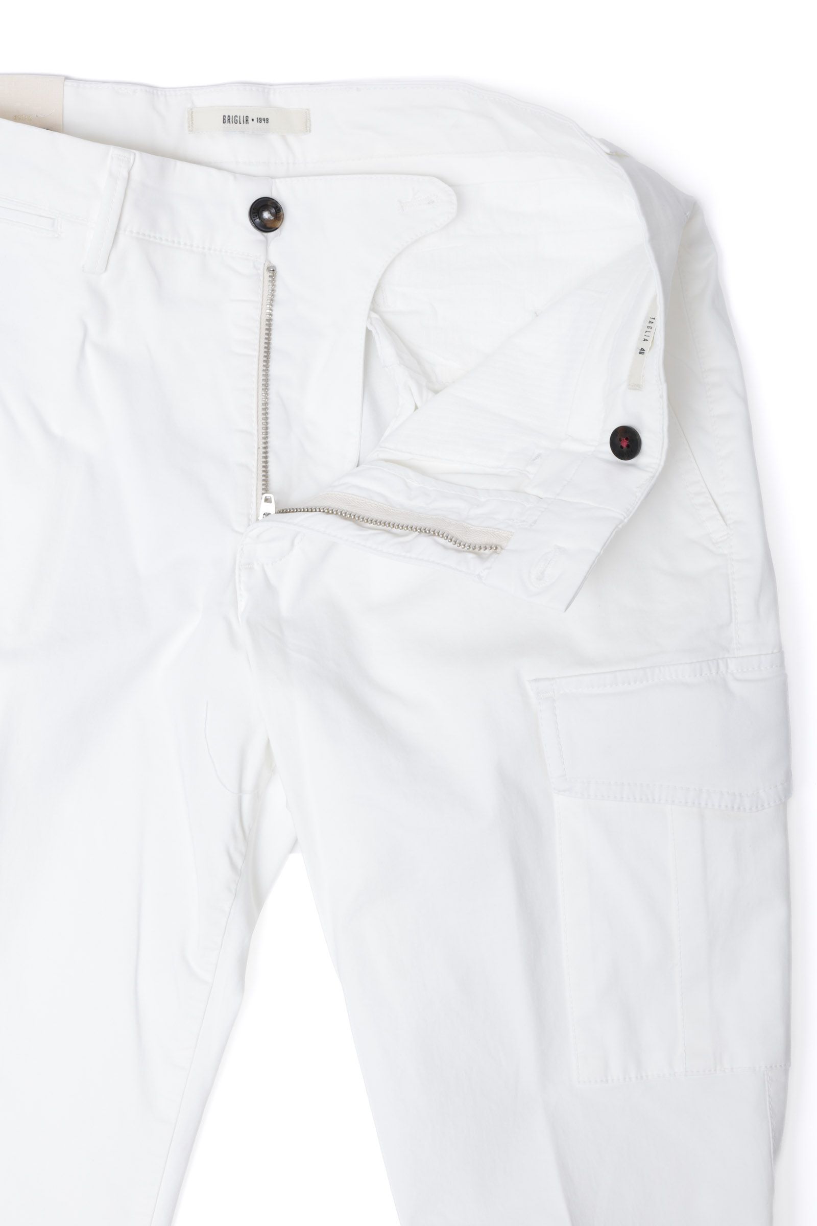 【干場氏モデル コラボ別注】ANNAPOLIS コットンストレッチ カーゴパンツ  / ホワイト 0120