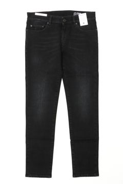 ROCK スキニーフィット ストレッチ デニム パンツ / ブラックインディゴ