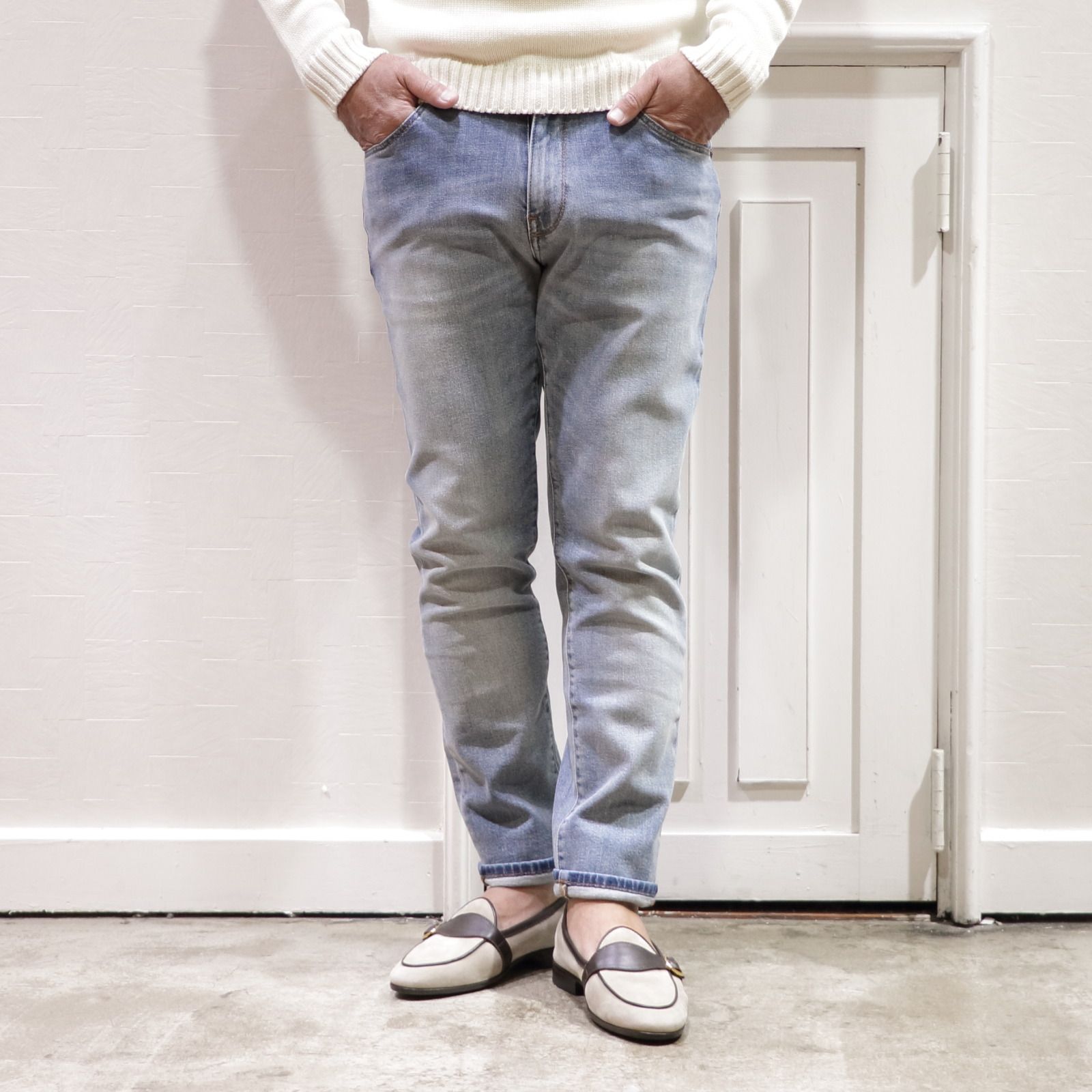 BOGLIOLI ネイビー ダブルブレストジャケット BOGLIOLI - 【K-JACKET】 ケージャケット ウール 製品染め 6