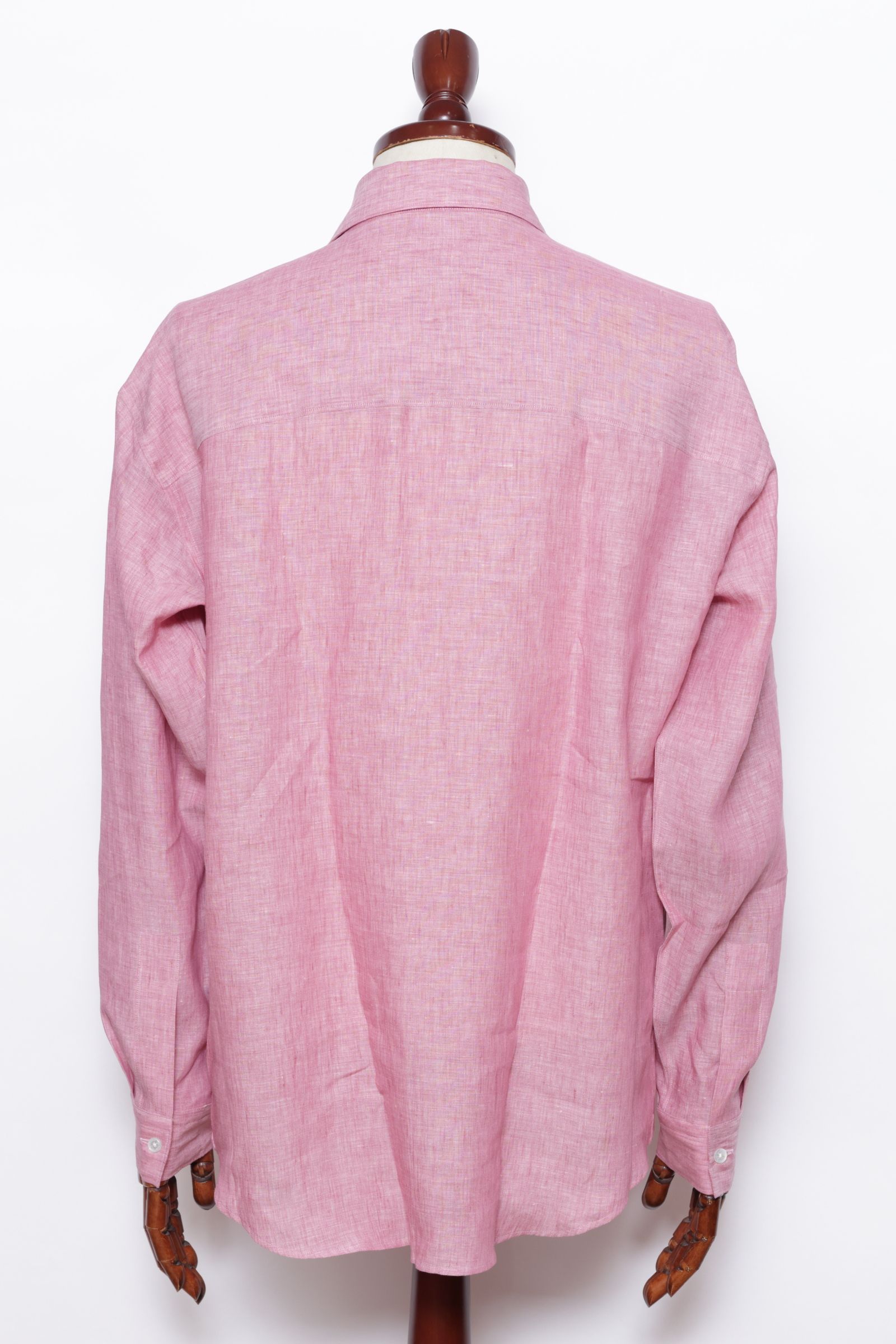 ALBINI LINEN POOL SIDE SHIRT アルビニ社 リネン カプリシャツ / ピンク