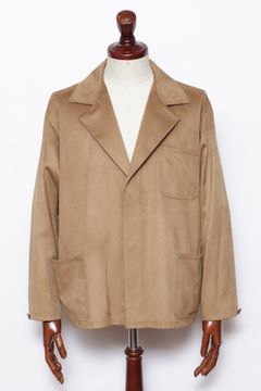 フェイクスエード カバーオール ジャケット / モカベージュ