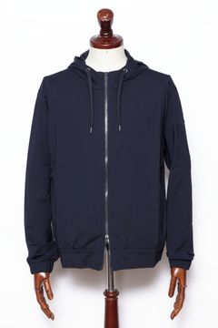 ストレッチジャージ リラックスシルエット パーカ / ネイビー 9200