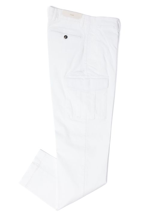【干場氏モデル コラボ別注】ANNAPOLIS コットンストレッチ カーゴパンツ  / ホワイト 0120