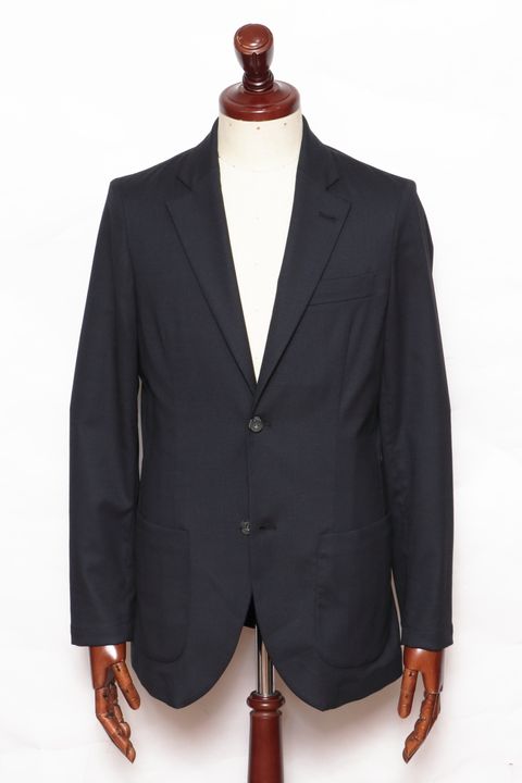 【サイズ52まで】【セットアップあり】 STROZZI L2 A5959 ニューテクノ トロピカルウール 2Bジャケット / 80 ネイビー